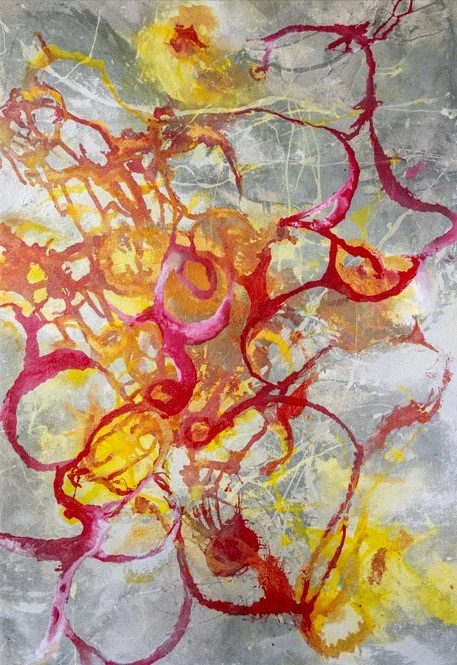 Inner Light 25¼” w x 36¼” h | Not for Sale We come into this world as light. Throughout life’s journey, that light can become compromised—dimmed by outside influences, broken systems, and societal pressures. As a result, it may begin to fade,