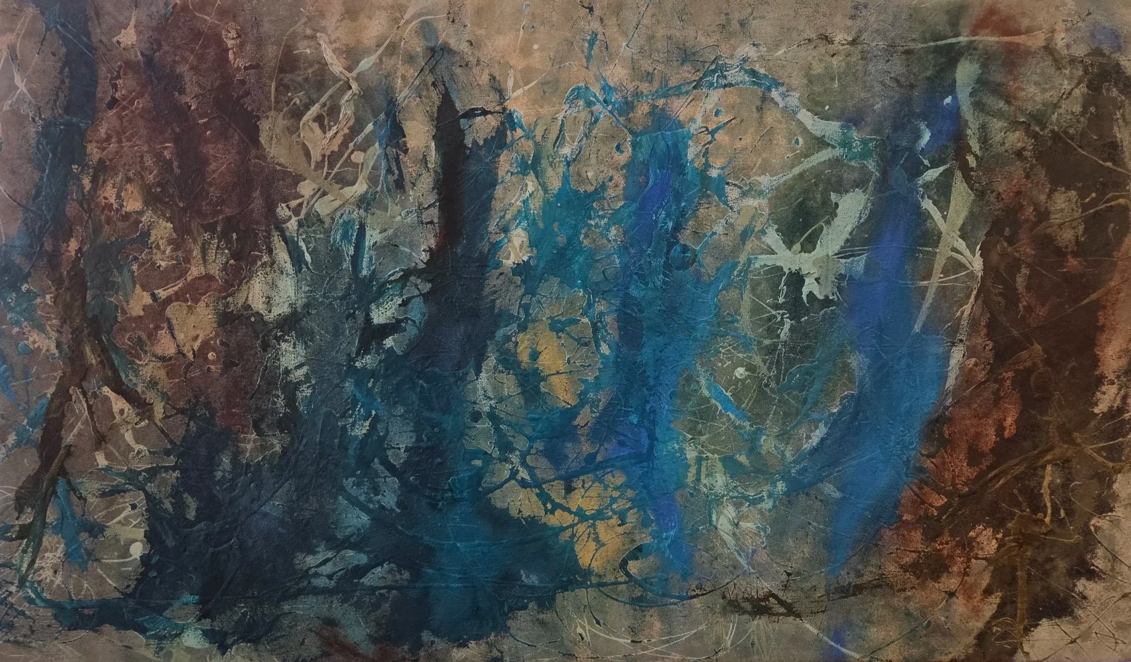 "Elements" | 28"x48" | Acrylics and Pastel | $650