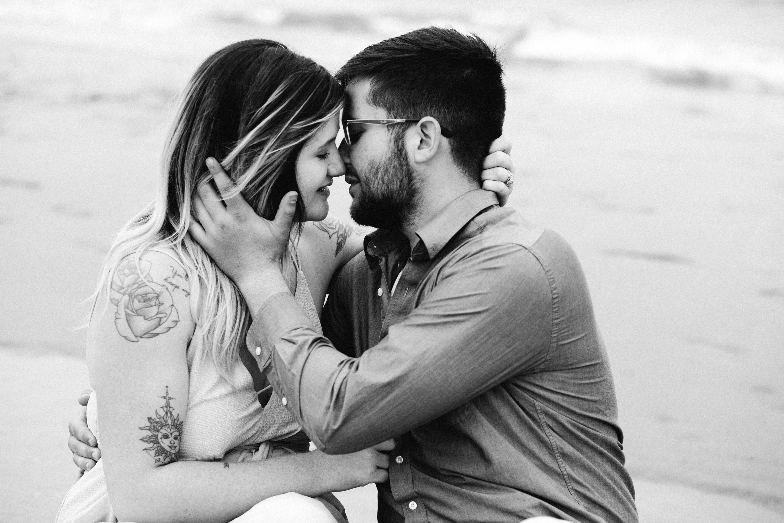 Romantic White City Beach Upper Michigan Engagement Photo Session by Seattle Engagement Photographer Janelle Elaine Photography.jpg