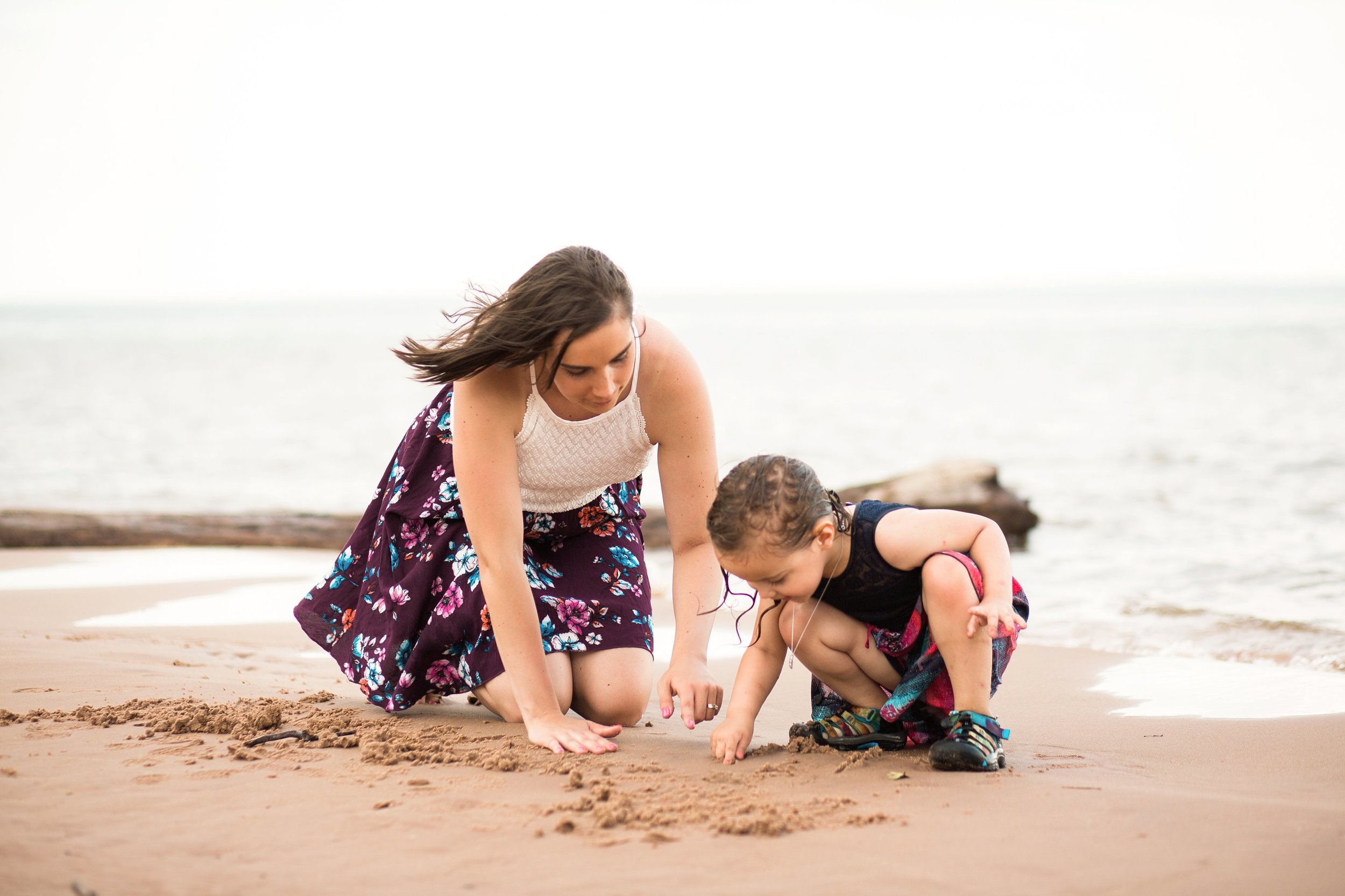 Mommy and Me Fun Beach Portraits Lifestyle Photography by Seattle WA Portrait Photographer Janelle Elaine.jpg
