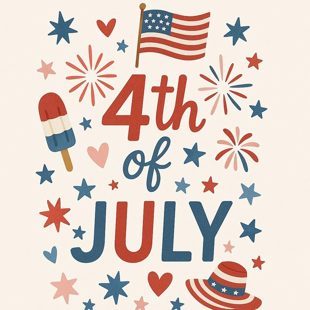Hope you all have a great time celebrating this weekend! May your bbq stay hot, your drinks stay cold and your fireworks epic! 🎇🇺🇸