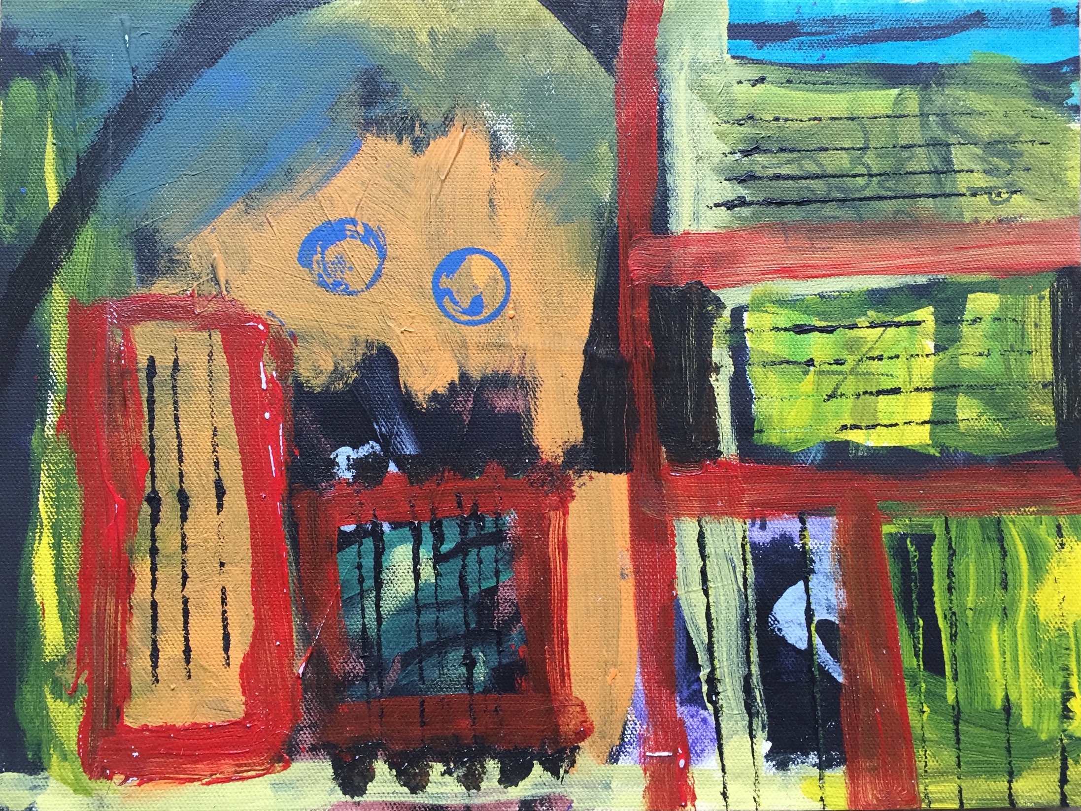 Like Talking to a Wall (2011), 9"x12"