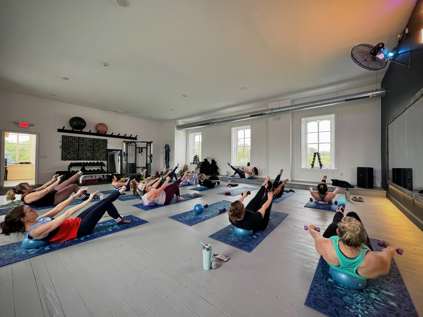 Our rhythm Pilates with Cadie has moved to Monday nights at 615PM but will be coming back Saturdays with @tiffs_era at 7AM June 8th! Until then you can catch it in our 10 Year Anniversary Event happening Friday May 31 530-830 and Saturday June 1 730-