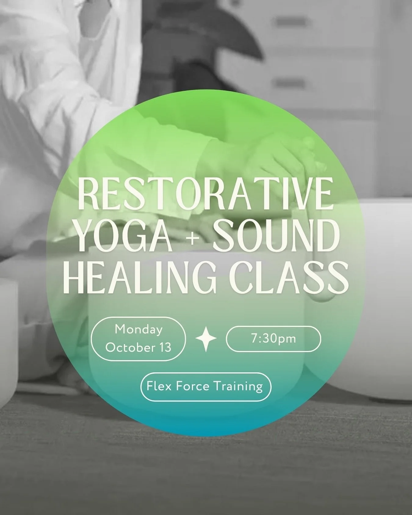 Join us for a restorative yoga and sound healing class next Monday with @yogi__julie &amp; guest instructor
@niquey.dee 🧘🏼&zwj;♀️

First class if free, 5 sessions for $44 it&rsquo;s check out our specials this month! 

What is a Sound Bath?
Origina