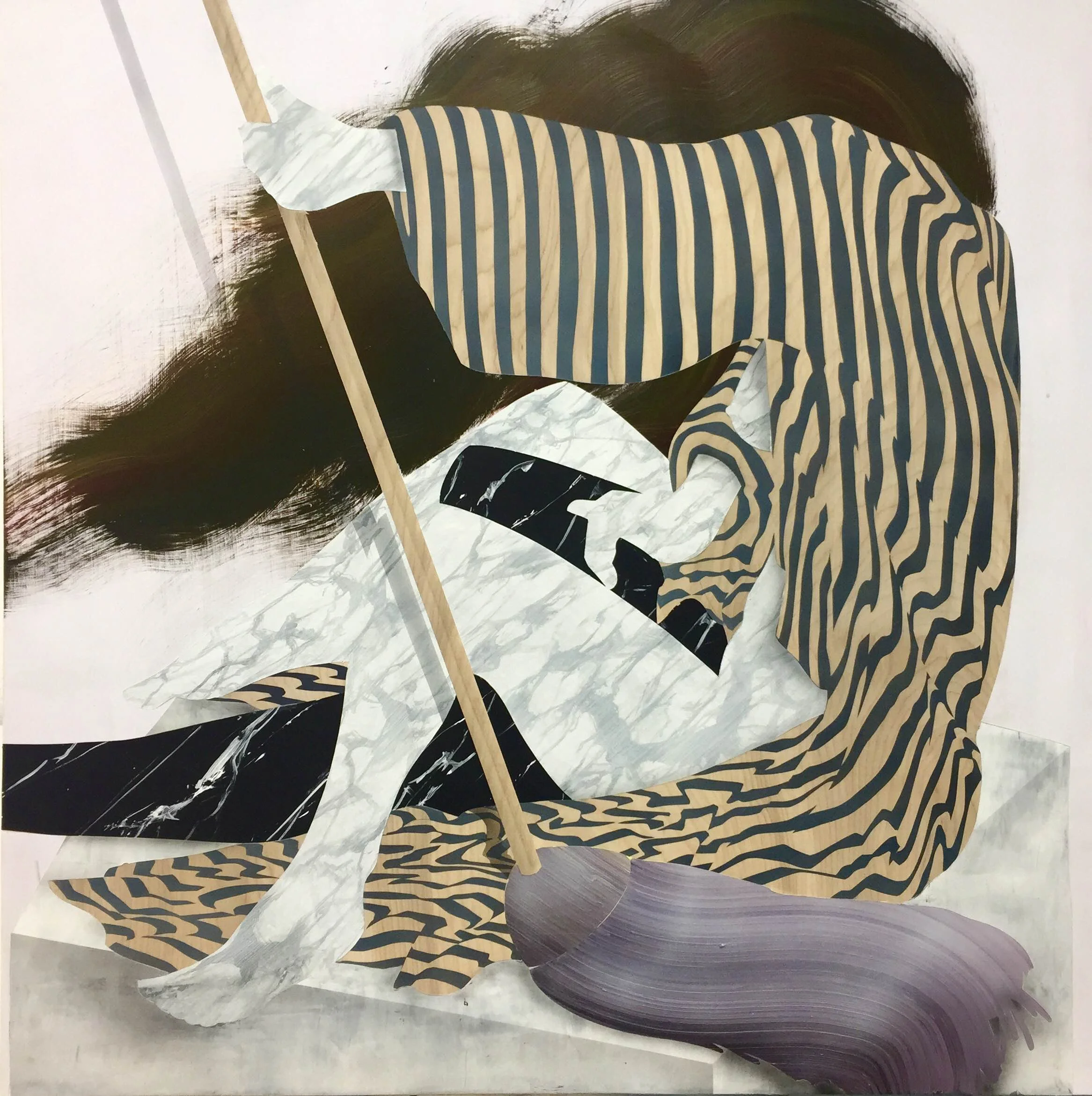  Christian Little,  Exhibitionists #3 , Acrylic on panel, 36" x 36", SOLD 