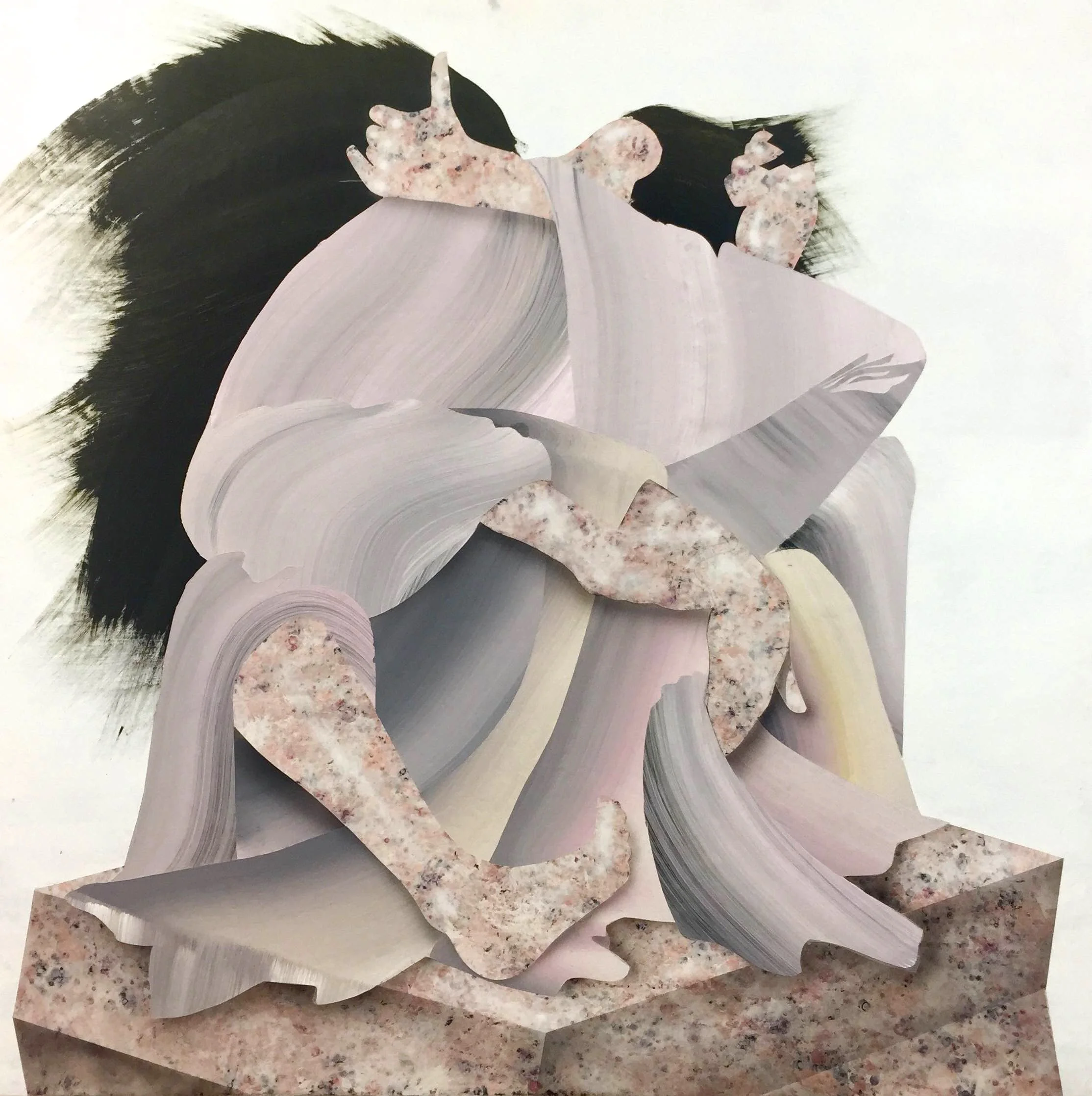  Christian Little,  Exhibitionists #2 , Acrylic on panel, 36" x 36", SOLD 