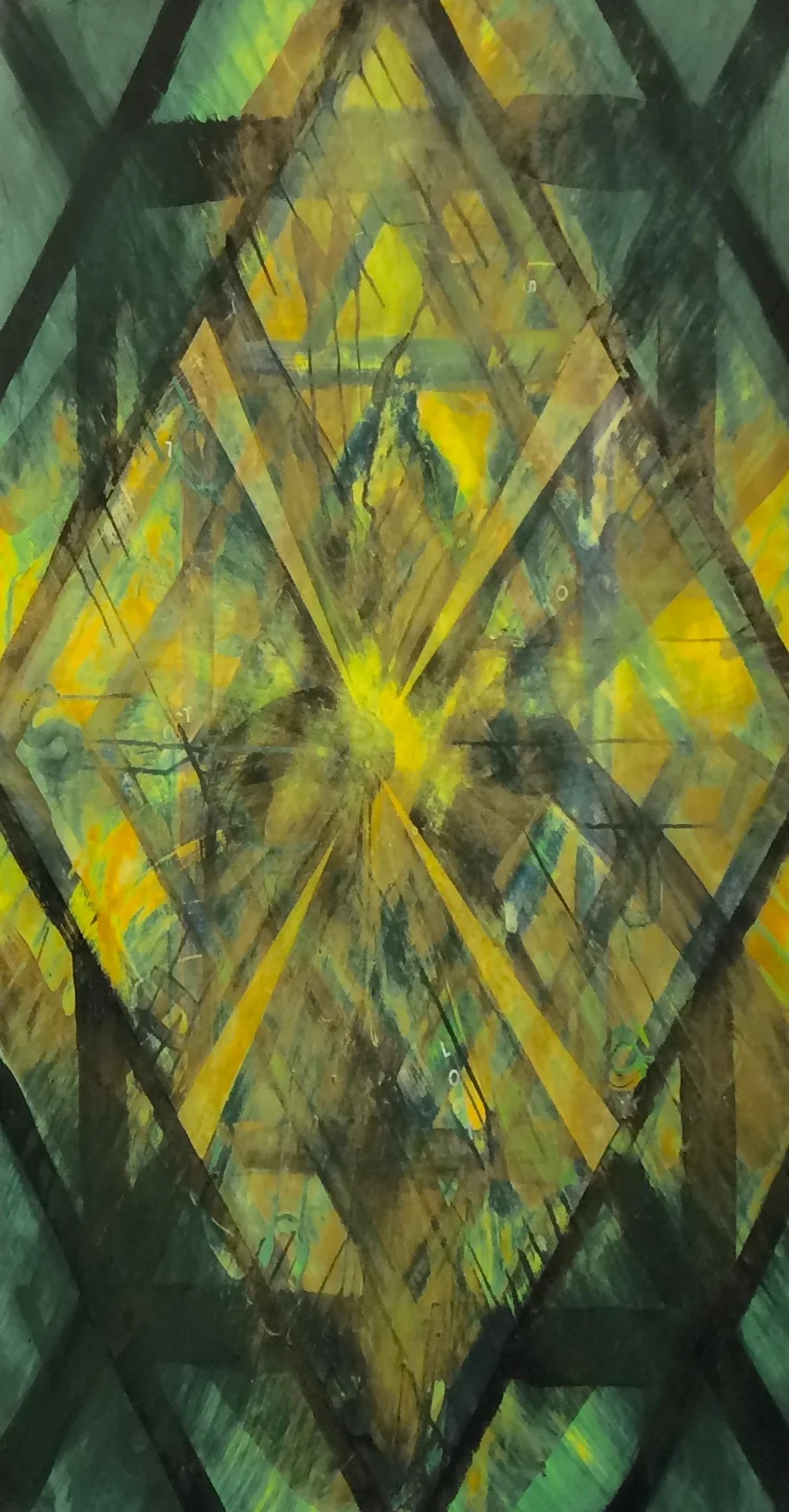  Steven Kinder, the burden (Green Window #1), 2016, Inkjet on Canson Rag Photographique paper, 84" x 44", Edition 1/3, printed at Cone Editions Press 