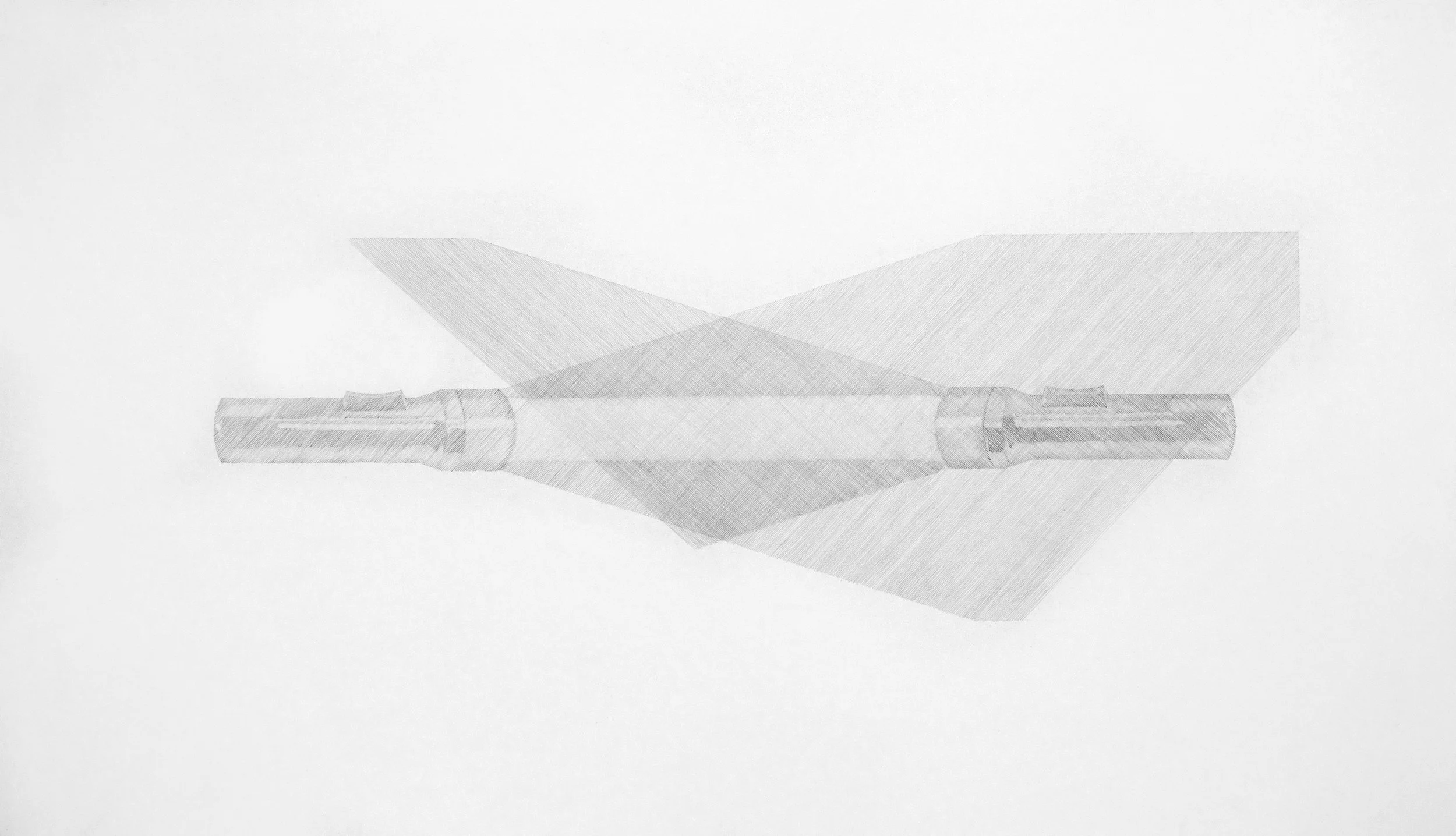 Daina Mattis, Gotcha, graphite on paper, 27" x 46.5"