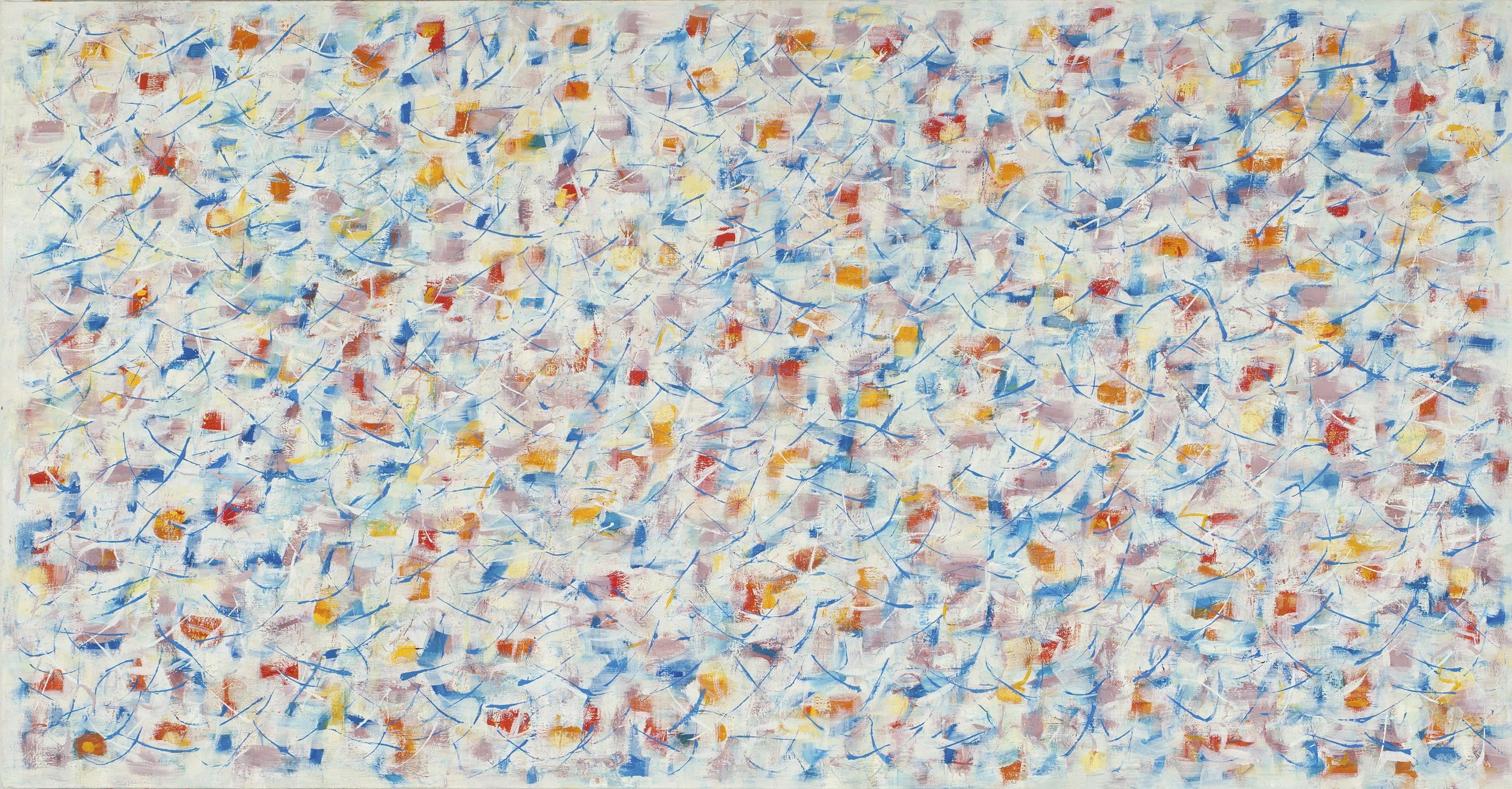  Margaret Garrett, SOLD,  Tuning Fields 303 , oil on linen, 30" x 58" 