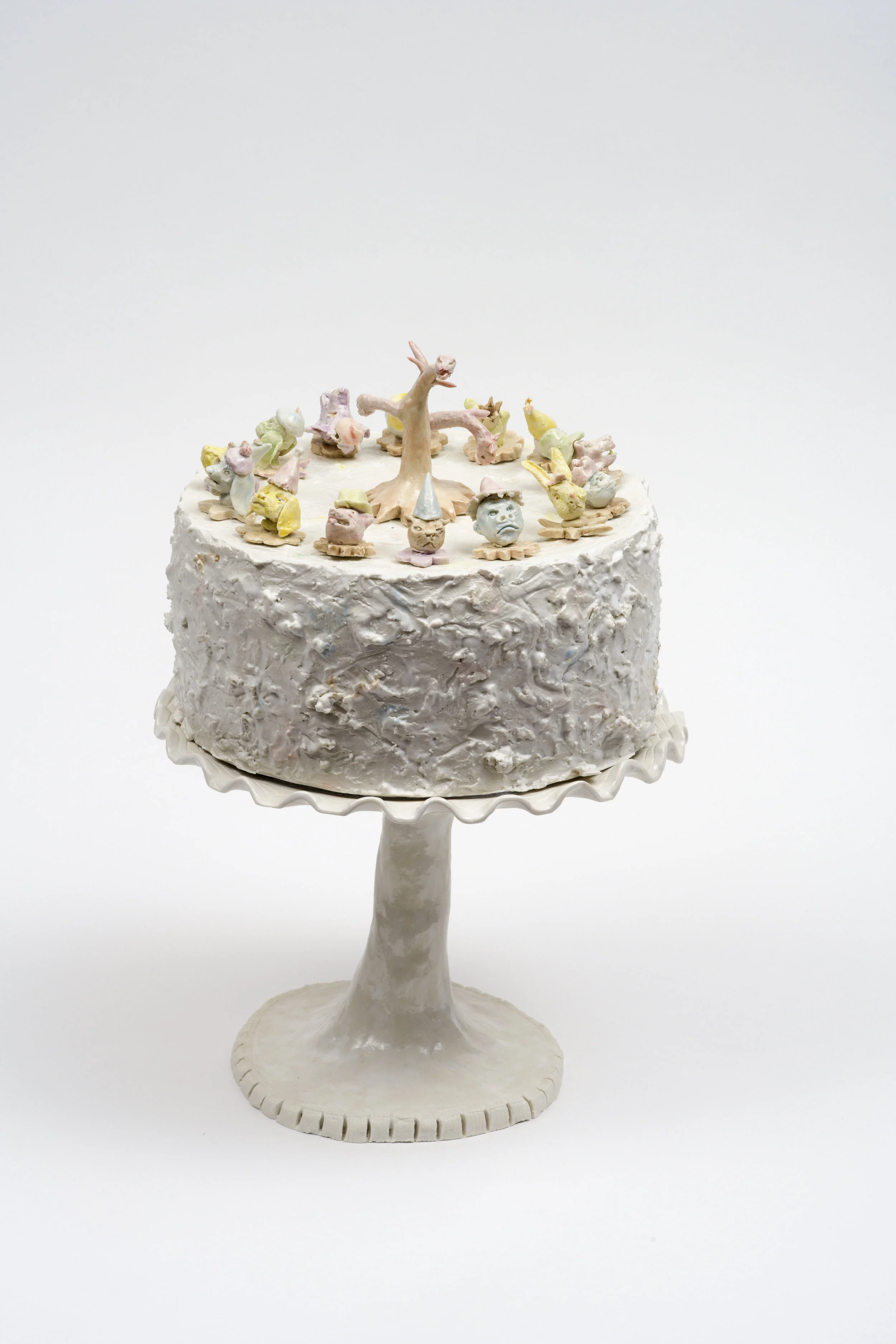 Monica Banks, Mirth , glazed English porcelain, 12” x 8” d