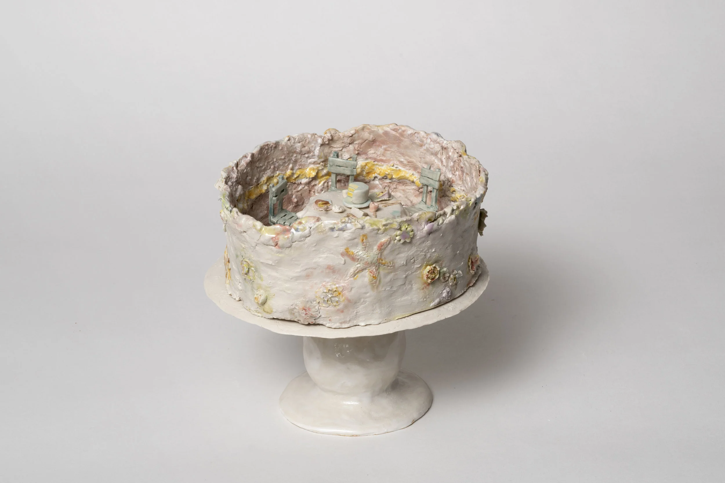 Hallowed,  glazed English Porcelain, 7.5” x 8.5”