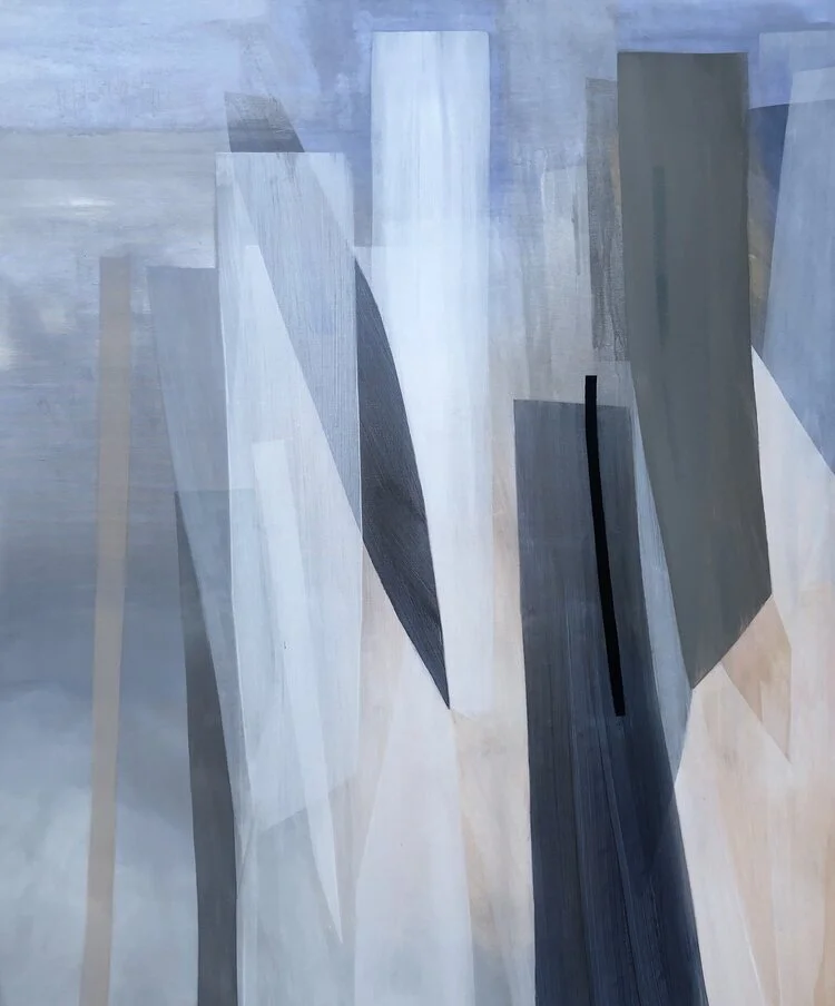  Nuala Clarke,  Diaphanous Bodies , acrylic on canvas, 46” x 38”, SOLD  