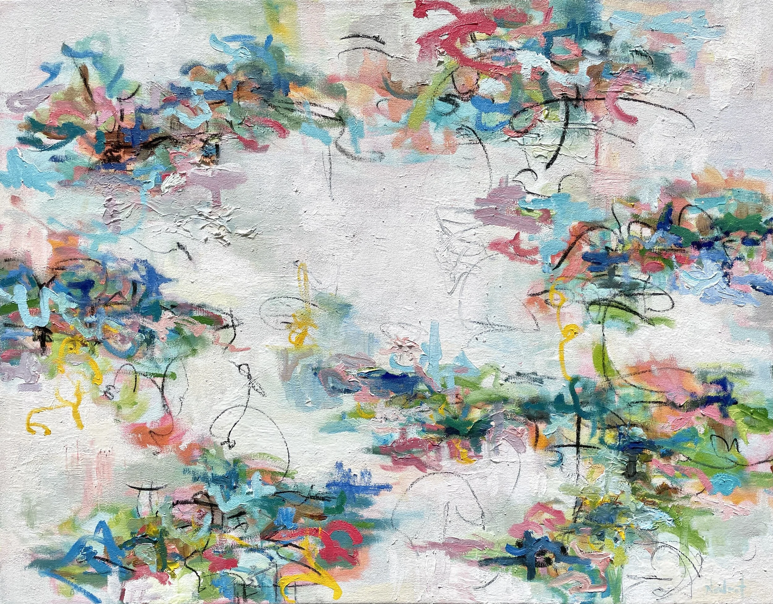  Nedret Andre,  Water,  oil on canvas, 27" x 35", $3,700 