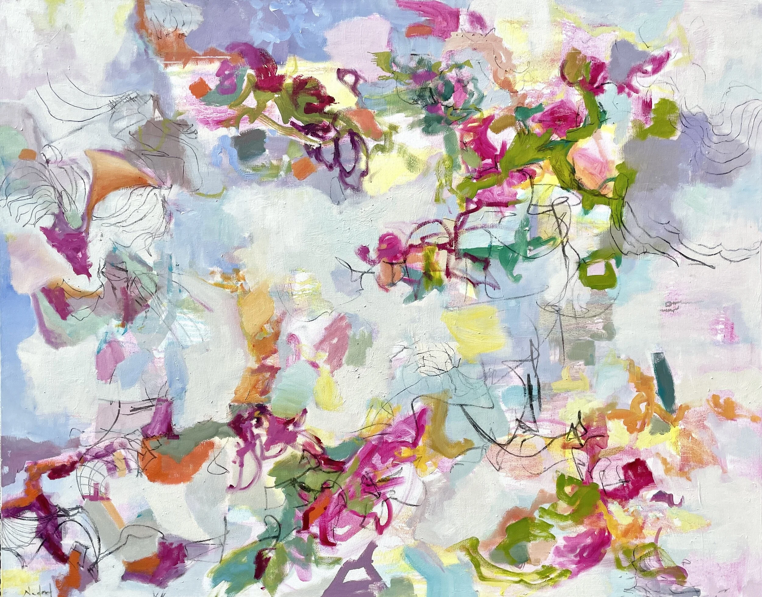  Nedret Andre,  Between Sky and Water , oil on canvas, 48" x 60", SOLD 