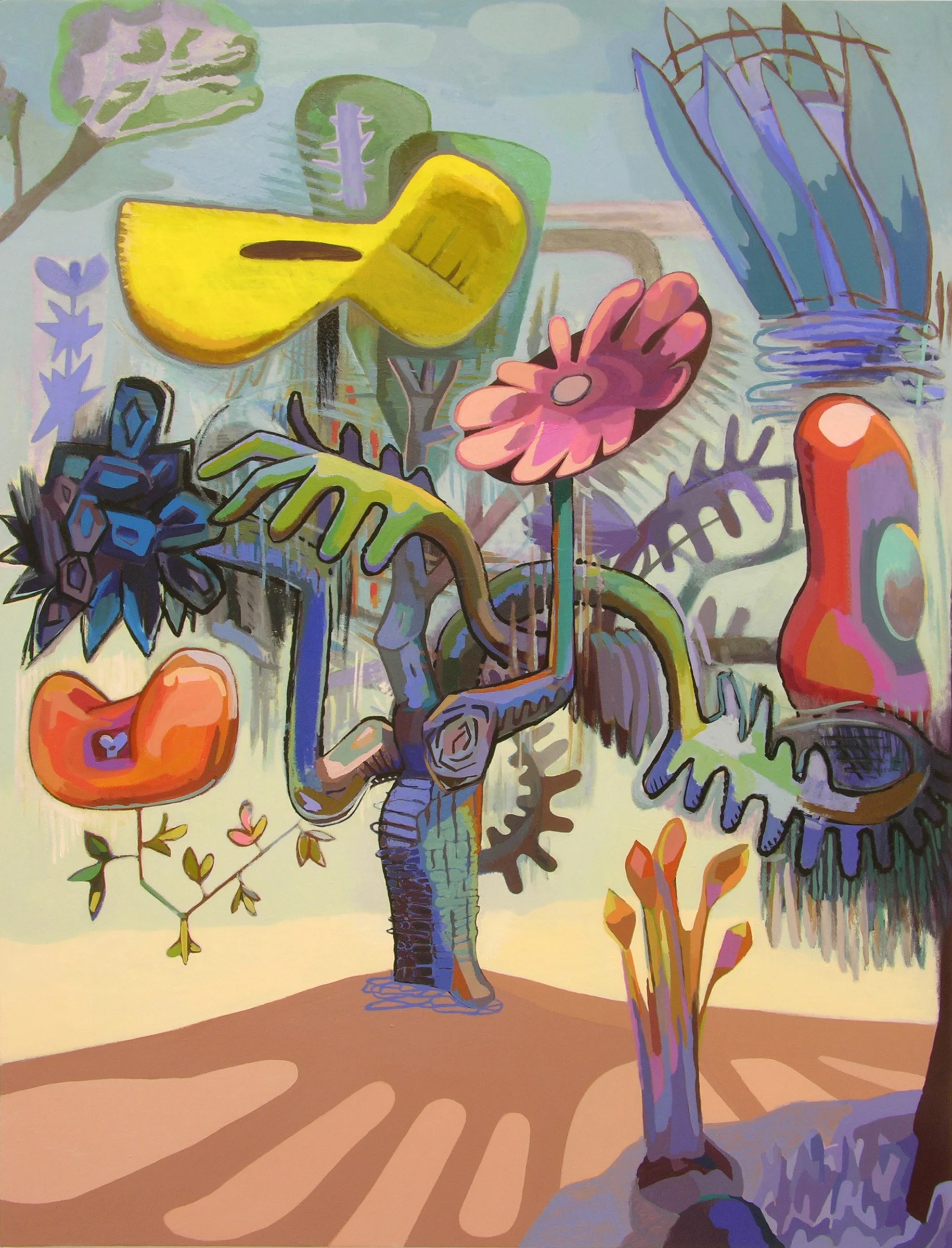  JoAnne Carson,  The Volunteer , acrylic on canvas, 65” x 48” 