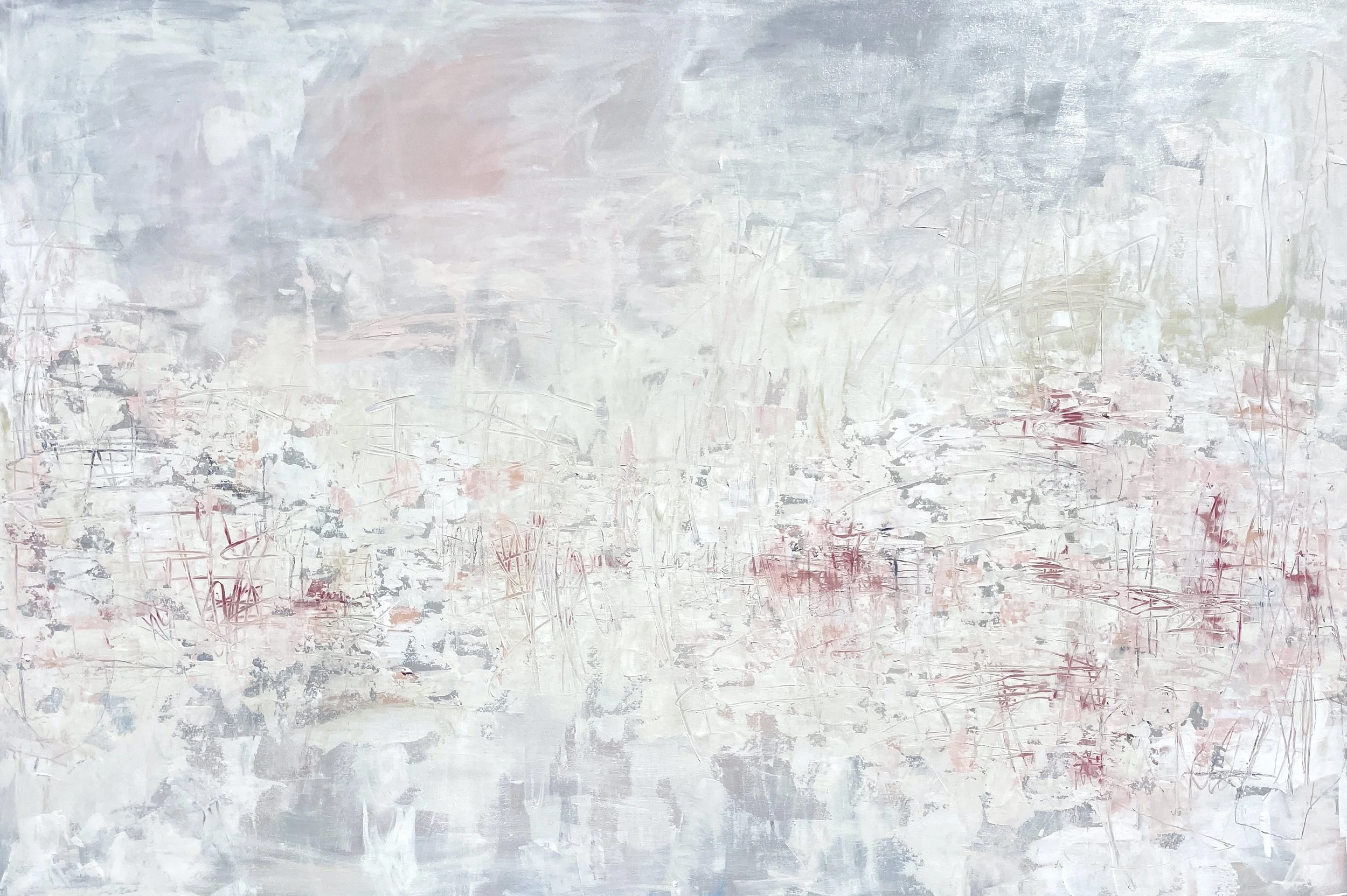  Kim Romero,  Fishing at Sunset , acrylic on canvas, 40” x 60”, $4,800 