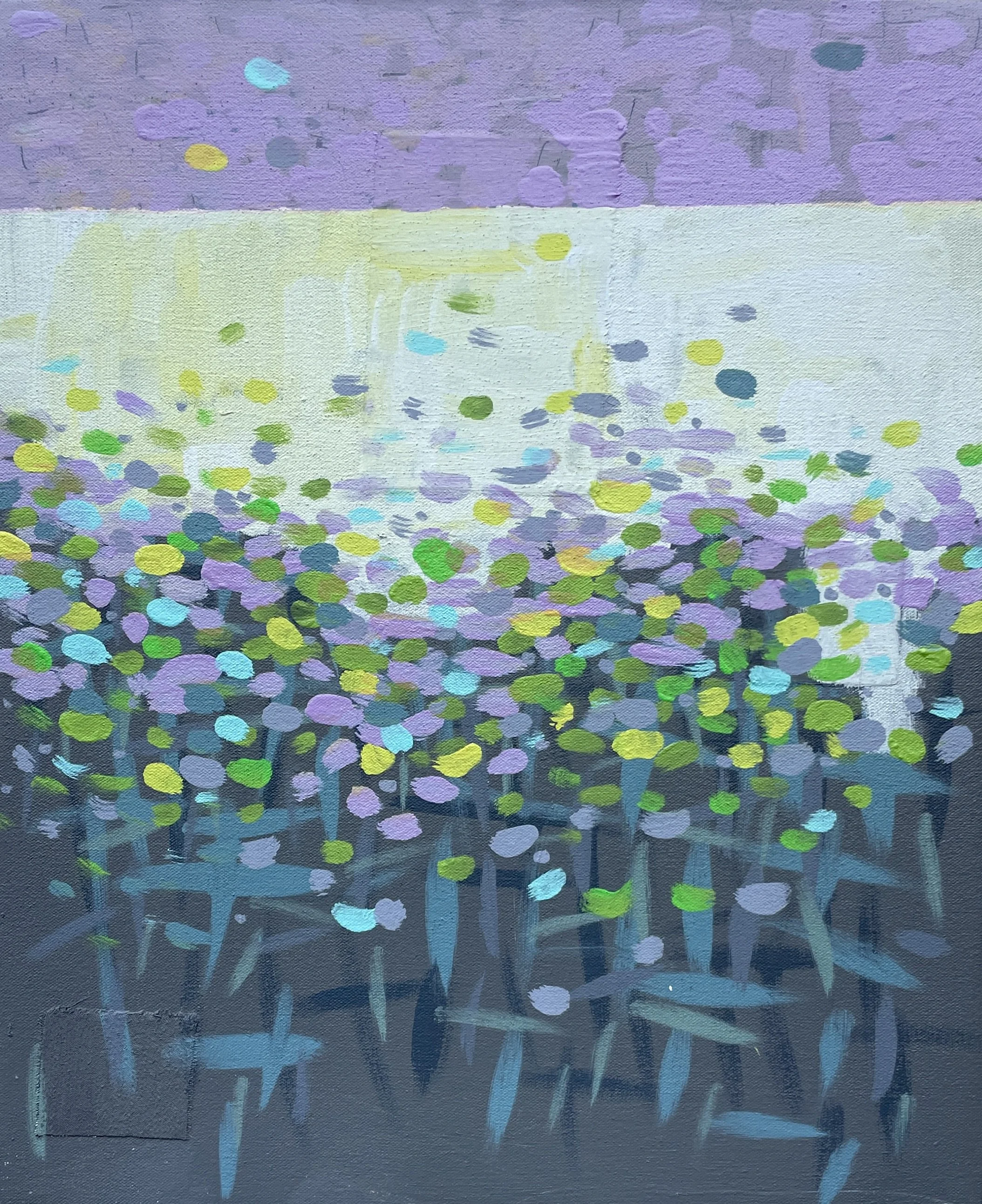  Tom Wasik,  Lilac , acrylic on canvas, 22" x 18", $1,800 