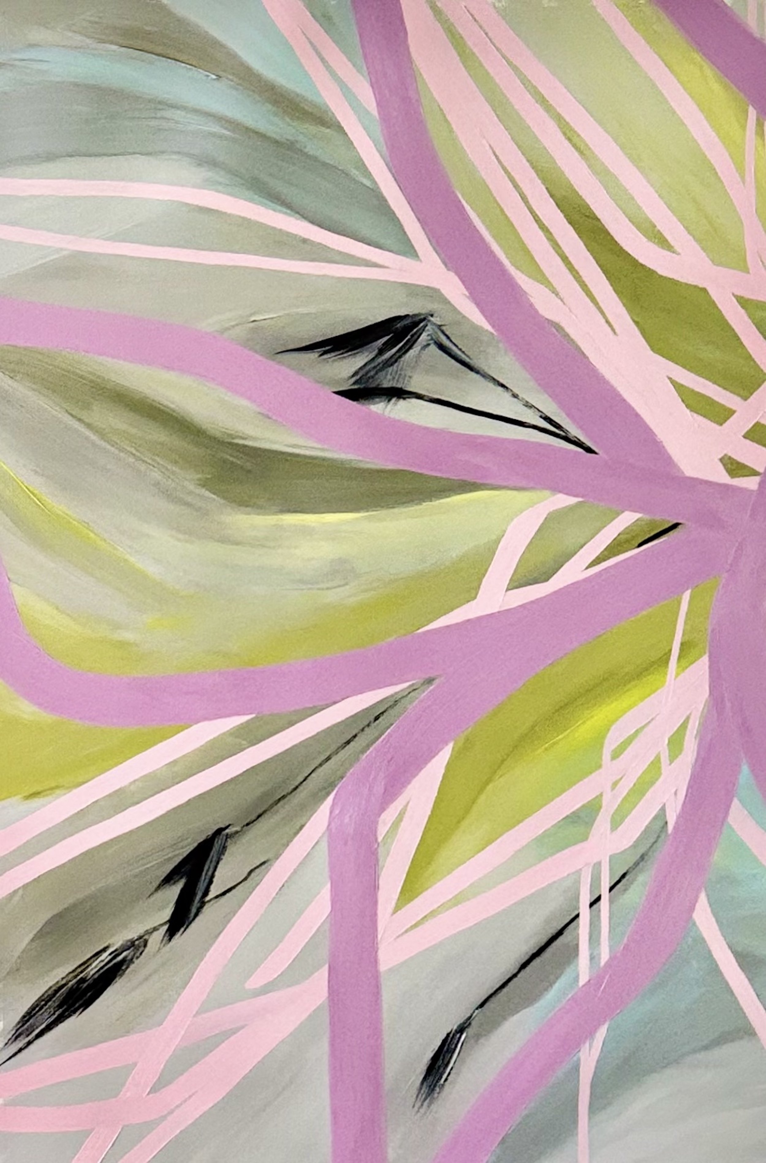 Rose Cameron, She’s Humming Again , acrylic on canvas, 36” x 24”, $2,000