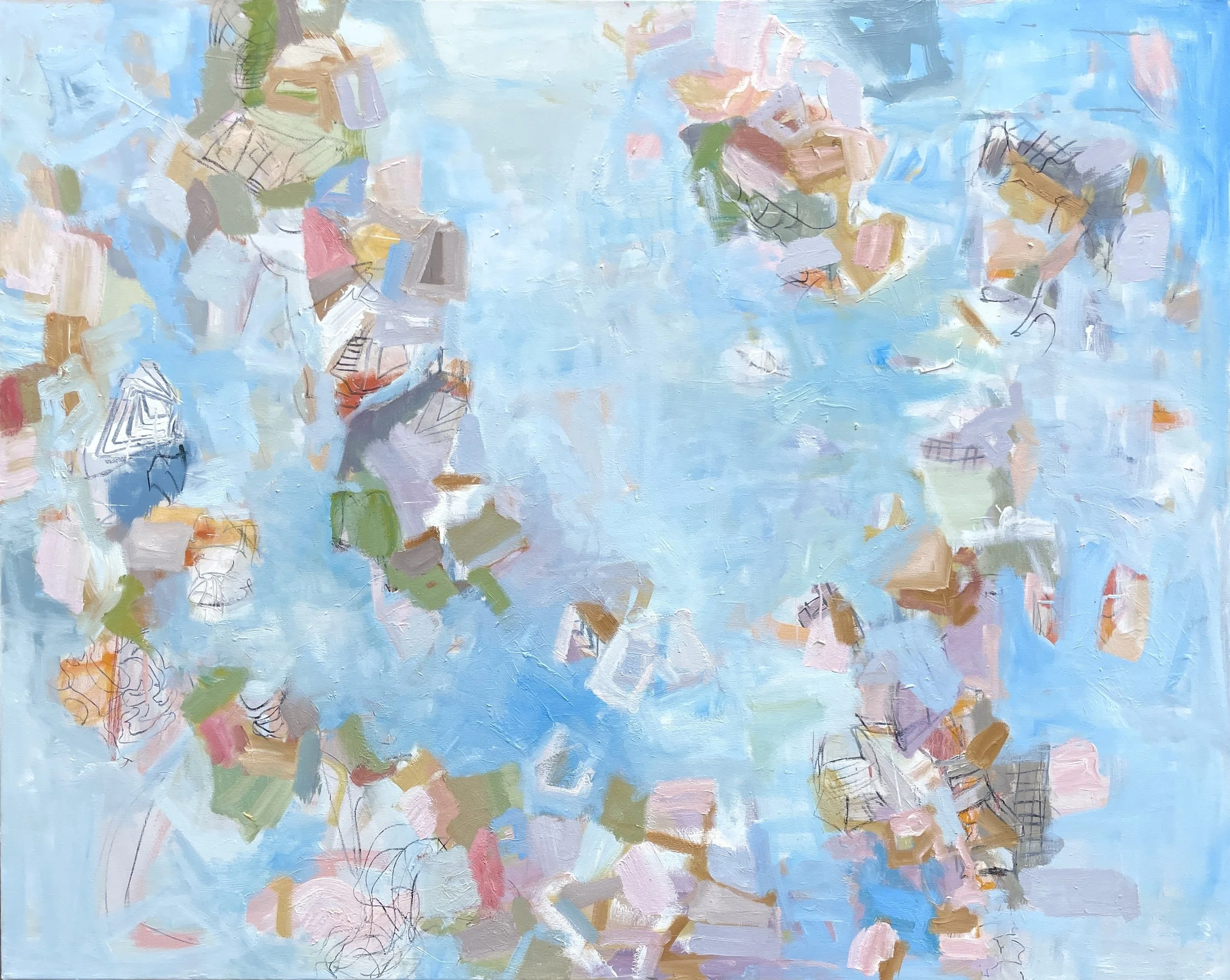  Nedret Andre,  Embayment , oil on canvas, 48" x 60", $8,600 
