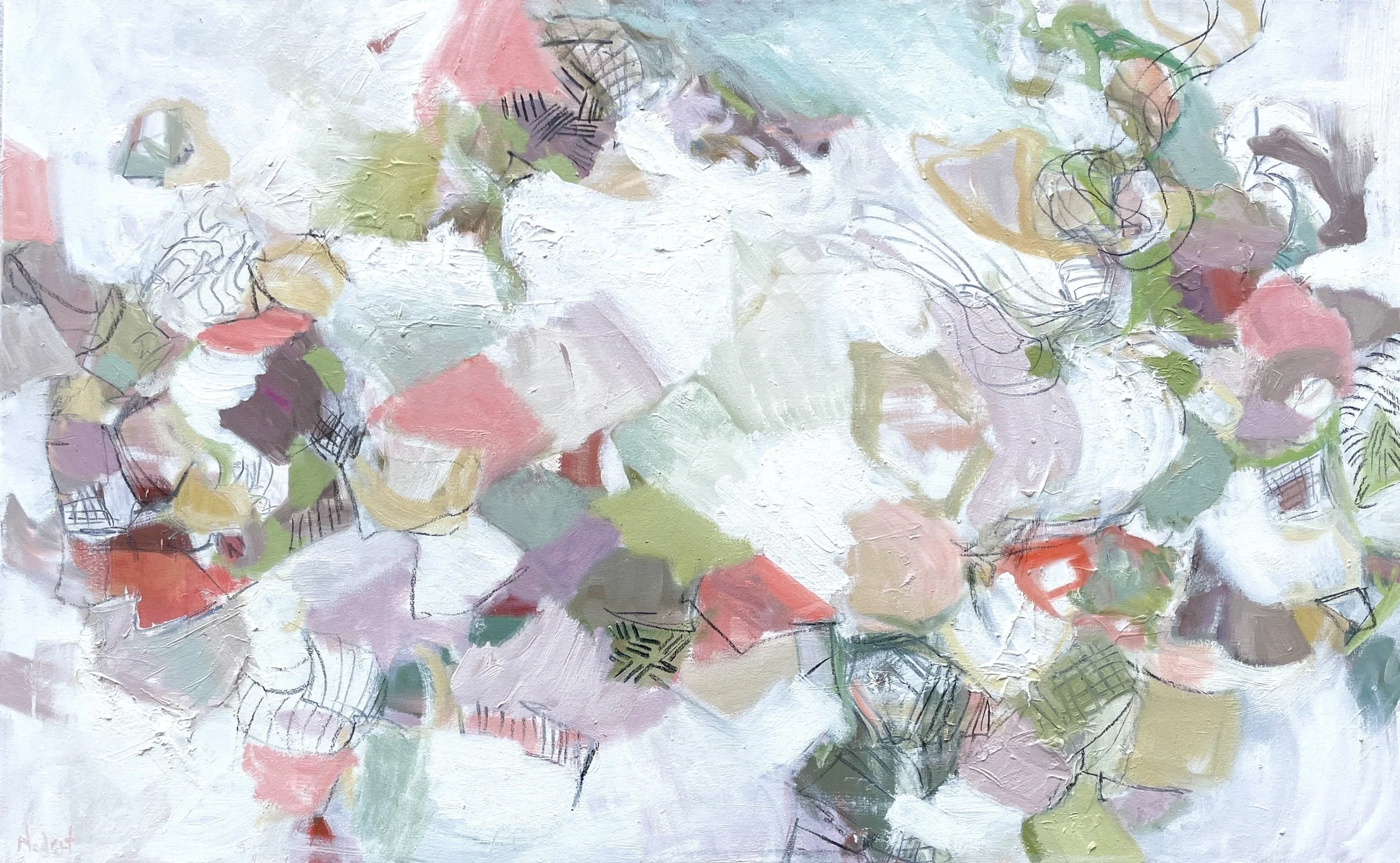  Nedret Andre,  Where Seedlings Grow , oil on linen, 30" x 48", 