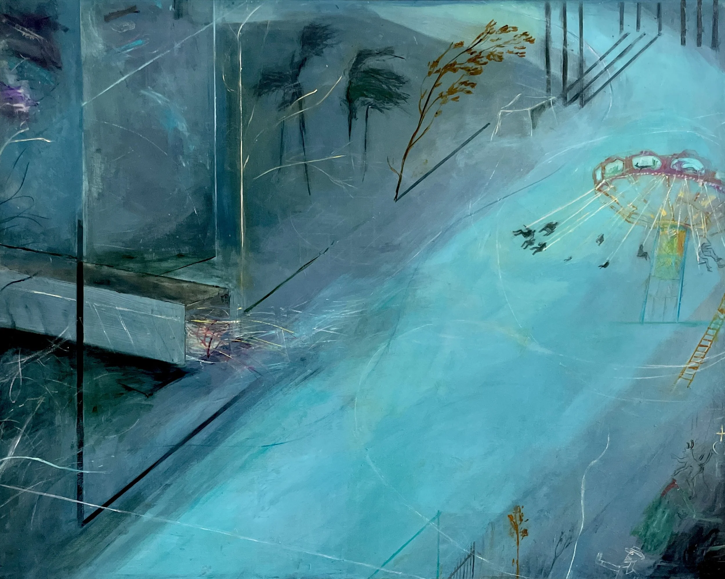  Jennifer Cross,  Non Finito , oil on wood, 48” x 60”, $8,000 