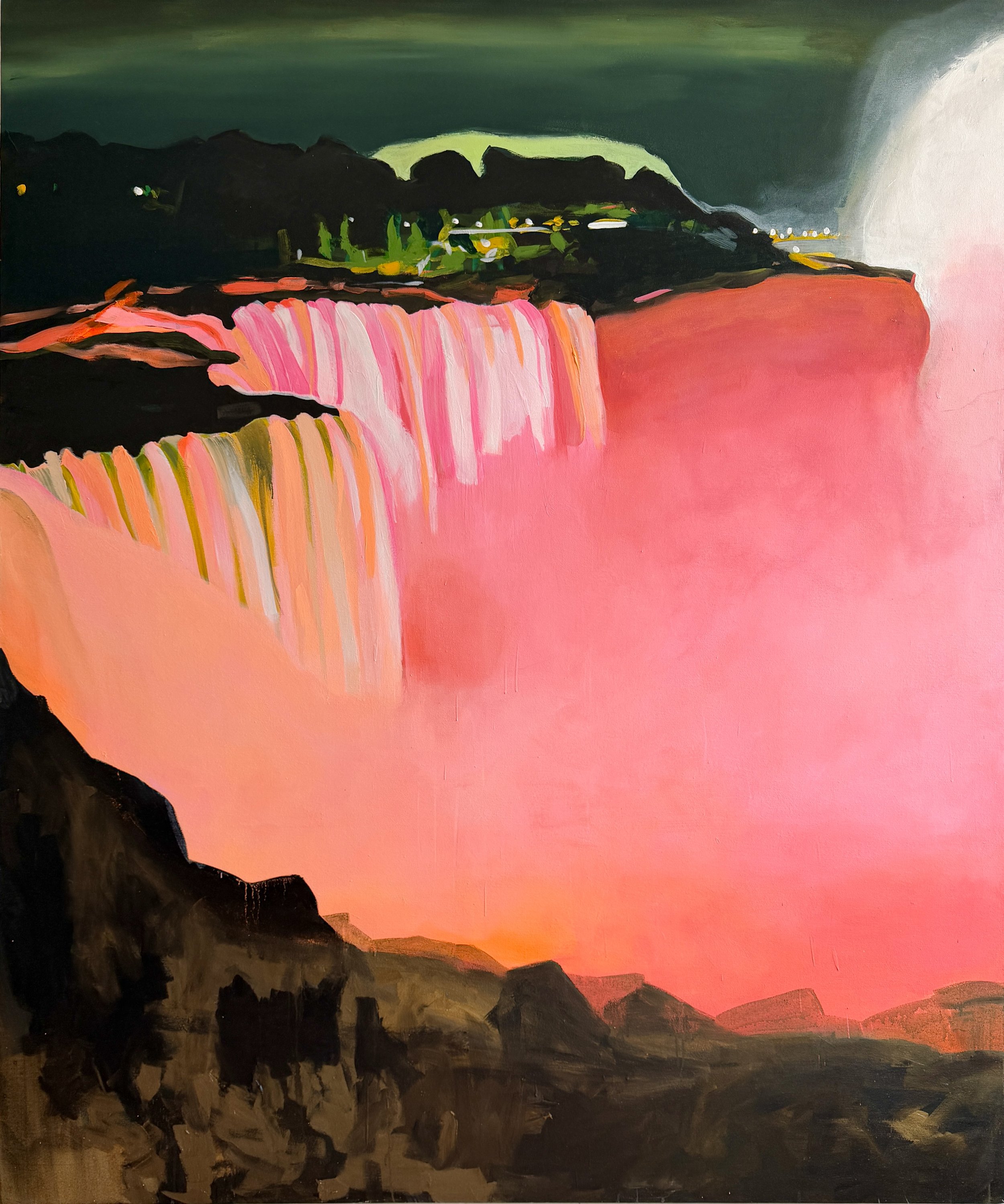  Melora Griffis,  Again Misty , acrylic on canvas, 79" x 66", $16,000.00 