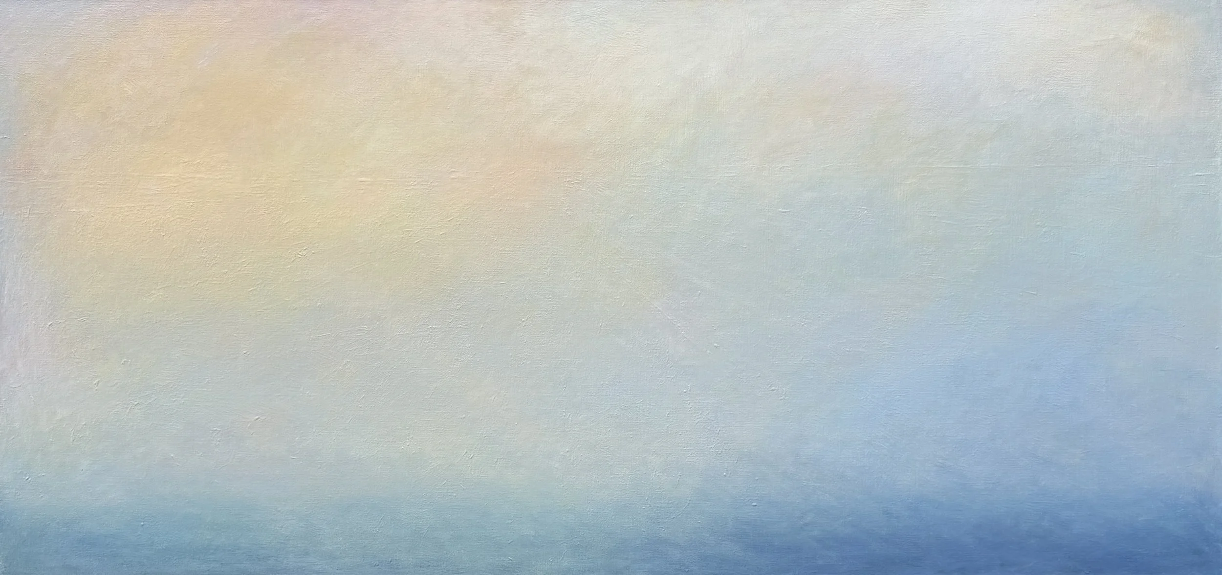  Barbara Thomas,  Misty Sea , oil on canvas, 32" x 67", $8,000 