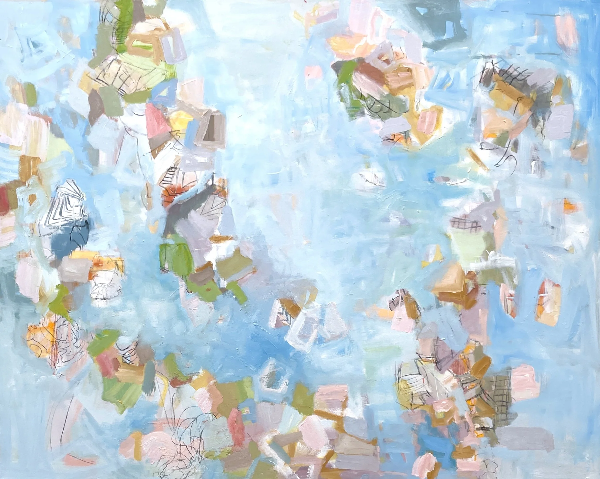  Nedret Andre,  Embayment , oil on canvas, 48" x 60", $8,600 