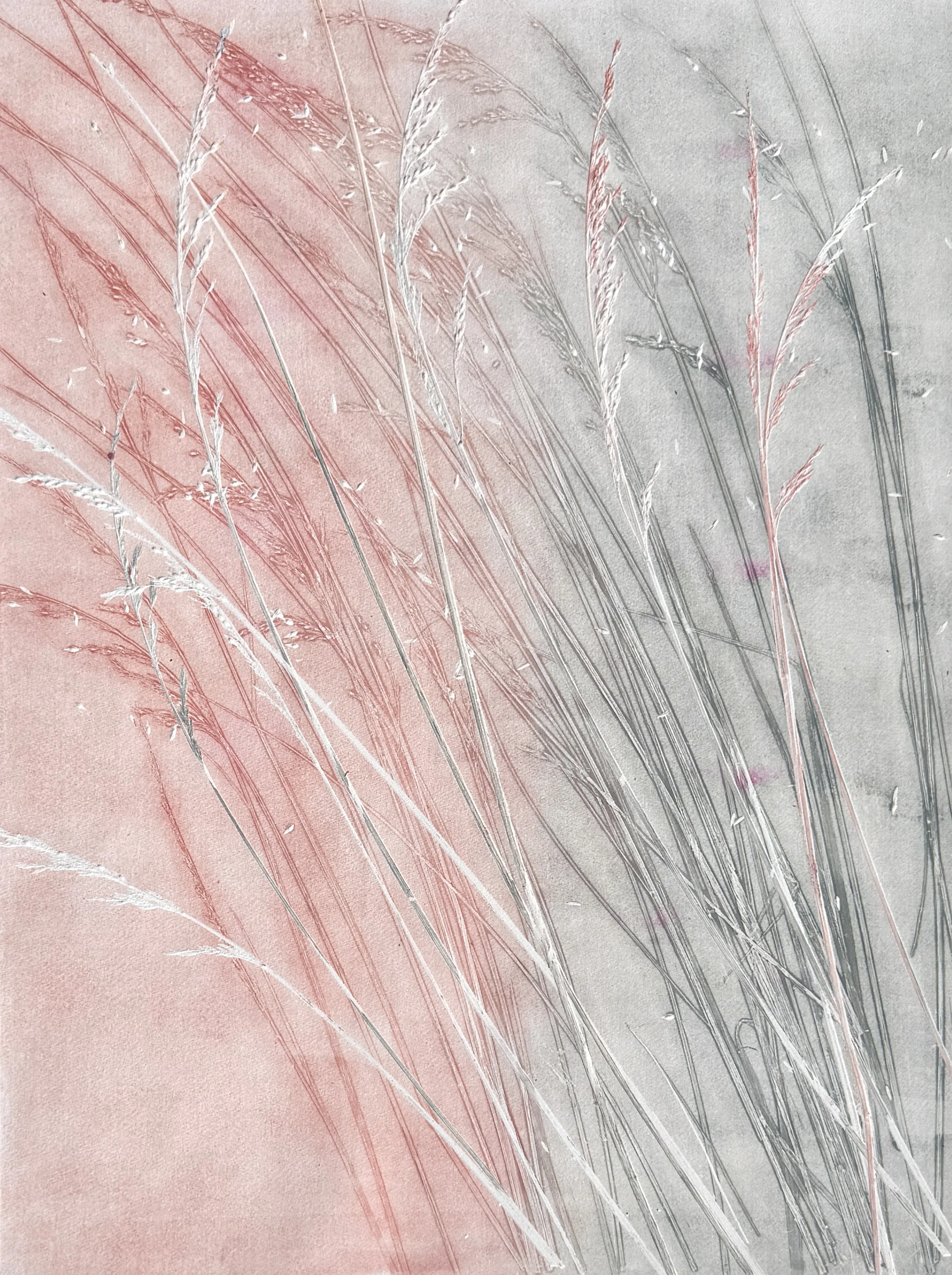  Stephanie Joyce,  Nature’s Poem XI , monoprint on Hahnemühle paper, image: 23" x 18", framed: 25" x 33", $2,200 
