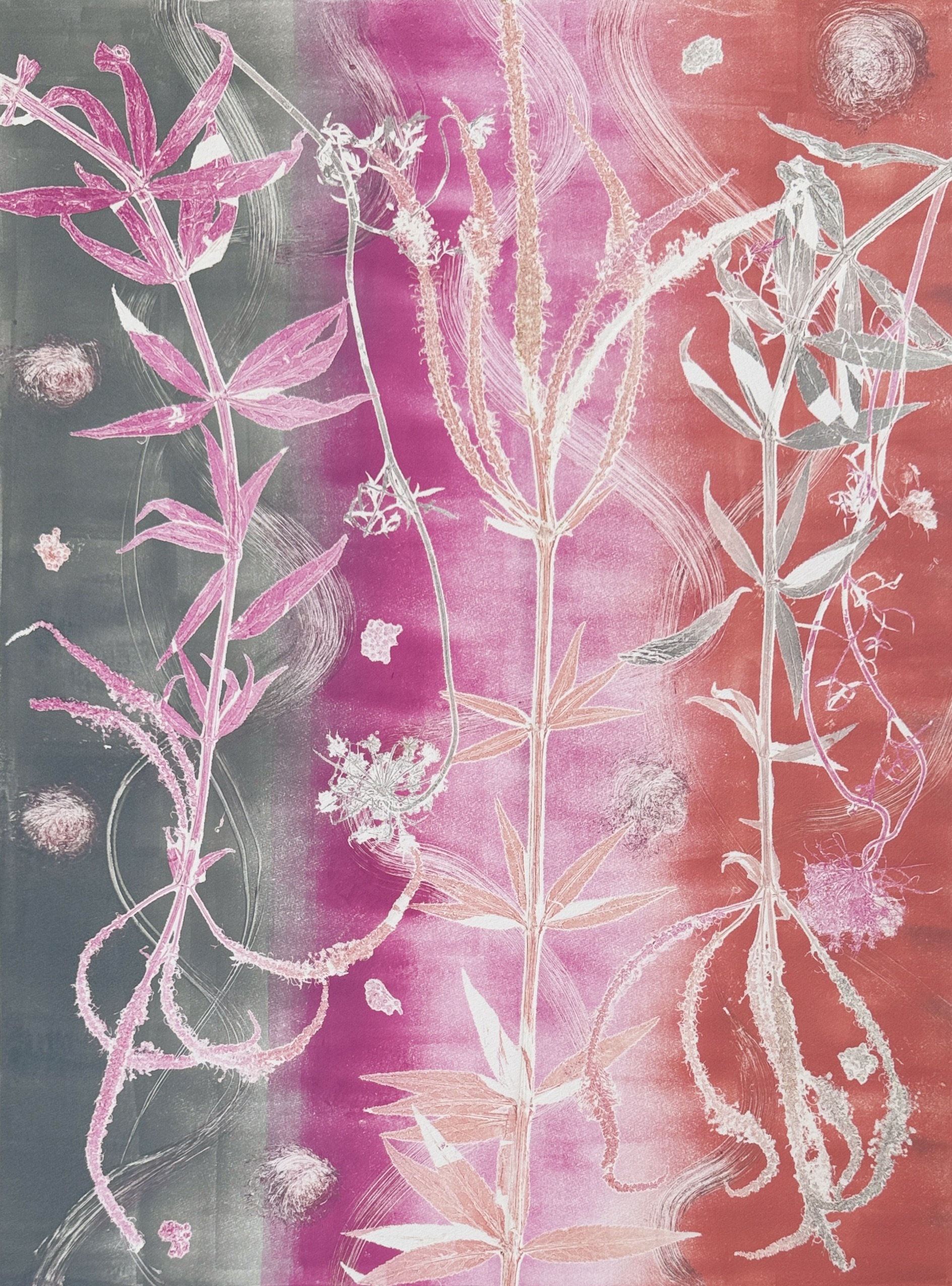  Stephanie Joyce,  Nature’s Poem XXIII , monoprint on Hahnemühle paper, image: 23" x 18", Paper size: 31” x 22”, unframed: $1,500, framed: 33" x 25”, $2,200 