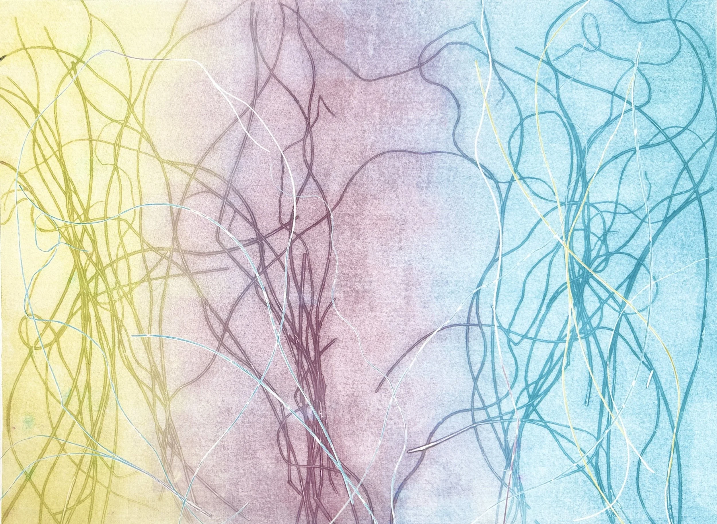  Stephanie Joyce,  Nature’s Poem XVI , monoprint on Hahnemühle paper, image: 17.5" x 23", framed: 25" x 33", $2,200 