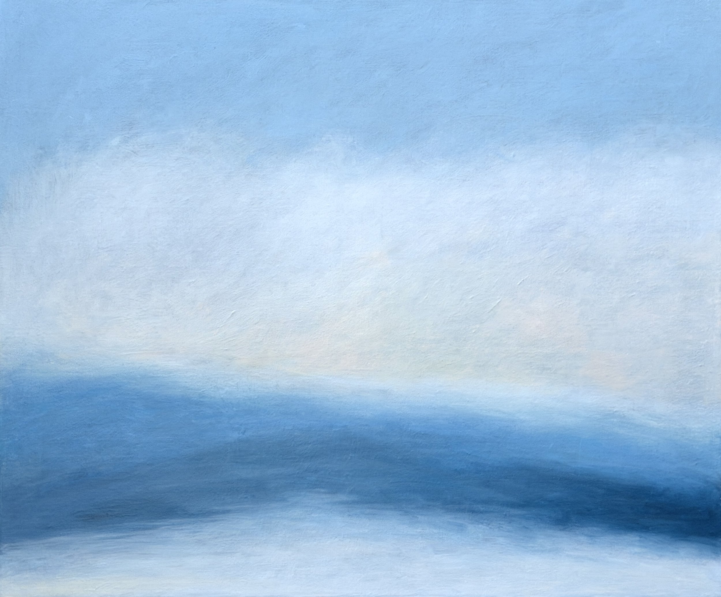  Barbara Thomas,  Sky Sea , oil on canvas, 29" x 35", $3,600 