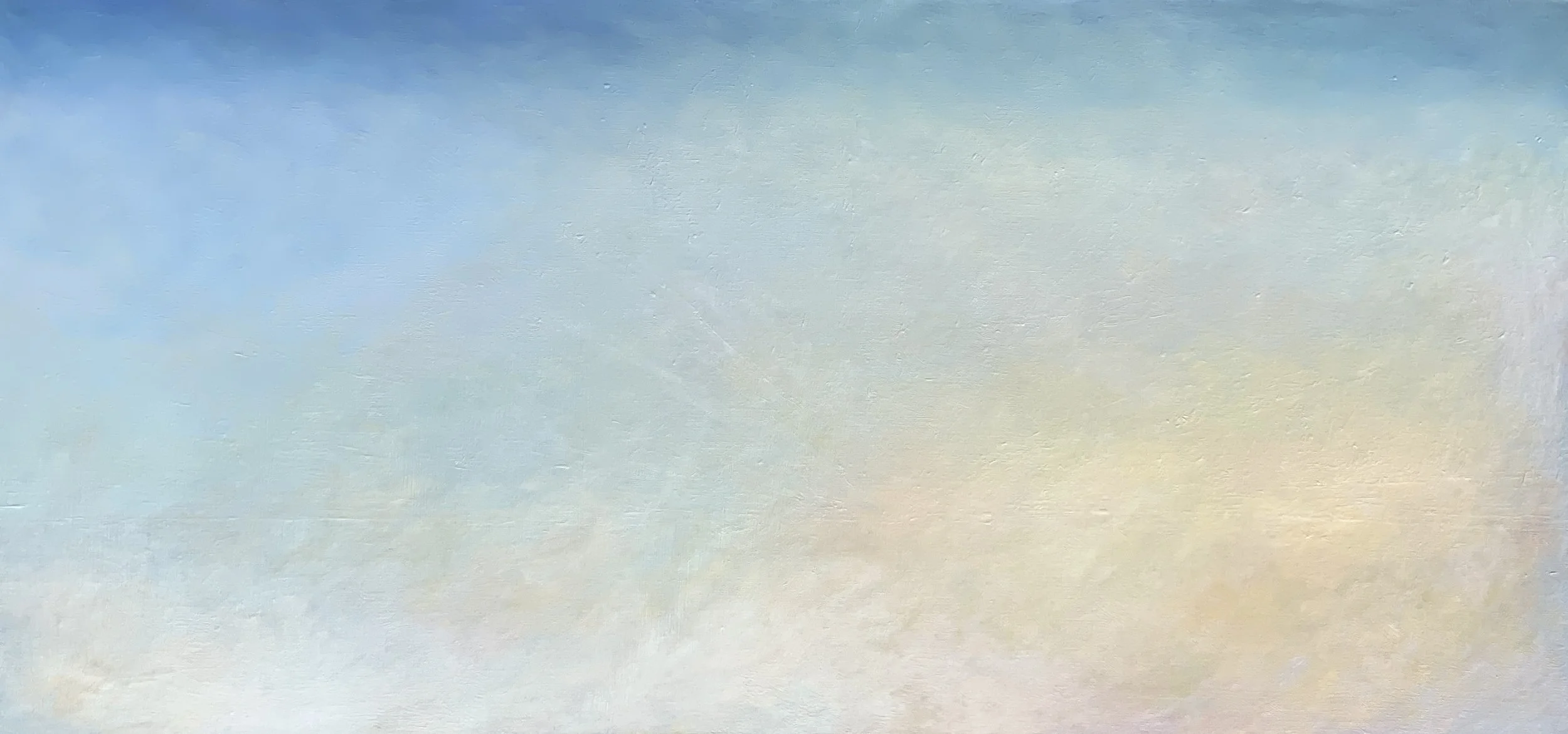  Barbara Thomas,  Misty Sea , oil on canvas, 32" x 67", $8,000 