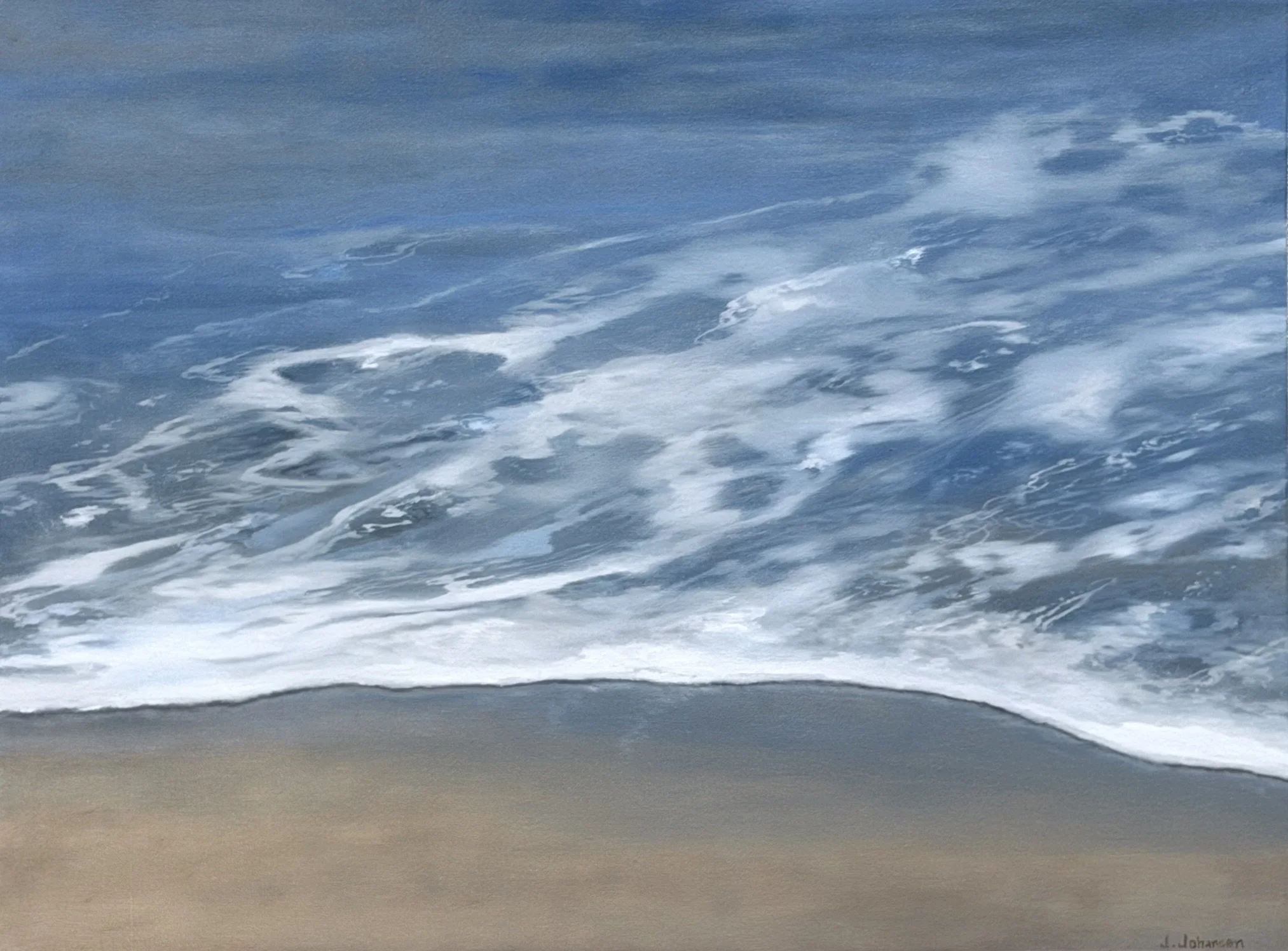  James Johansen,  Blue Morning in Montauk , oil on canvas, 30" x 40", $4,800 