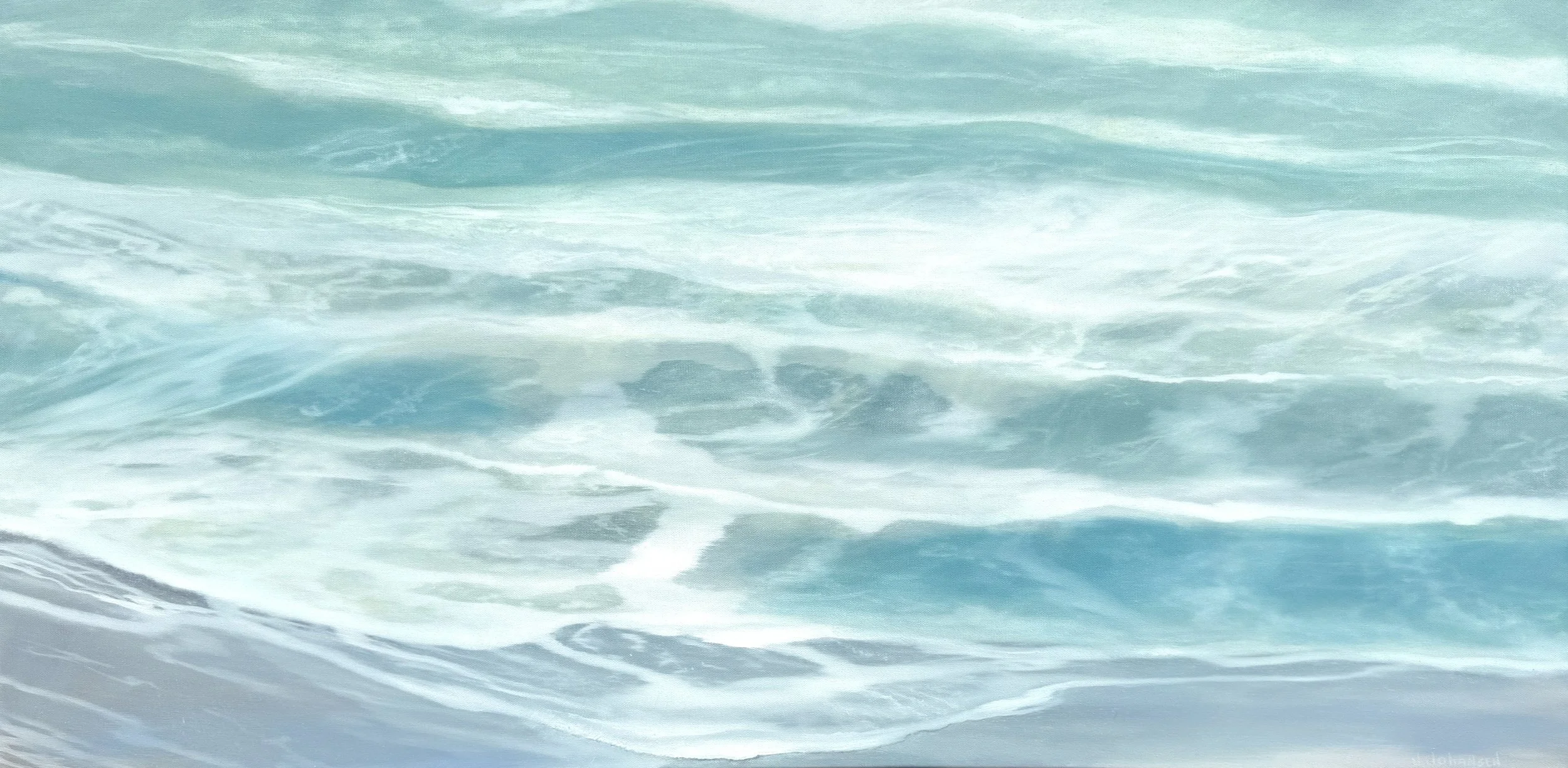  James Johansen,  Spring Tides , oil on canvas, 24" x 48", $4,800 