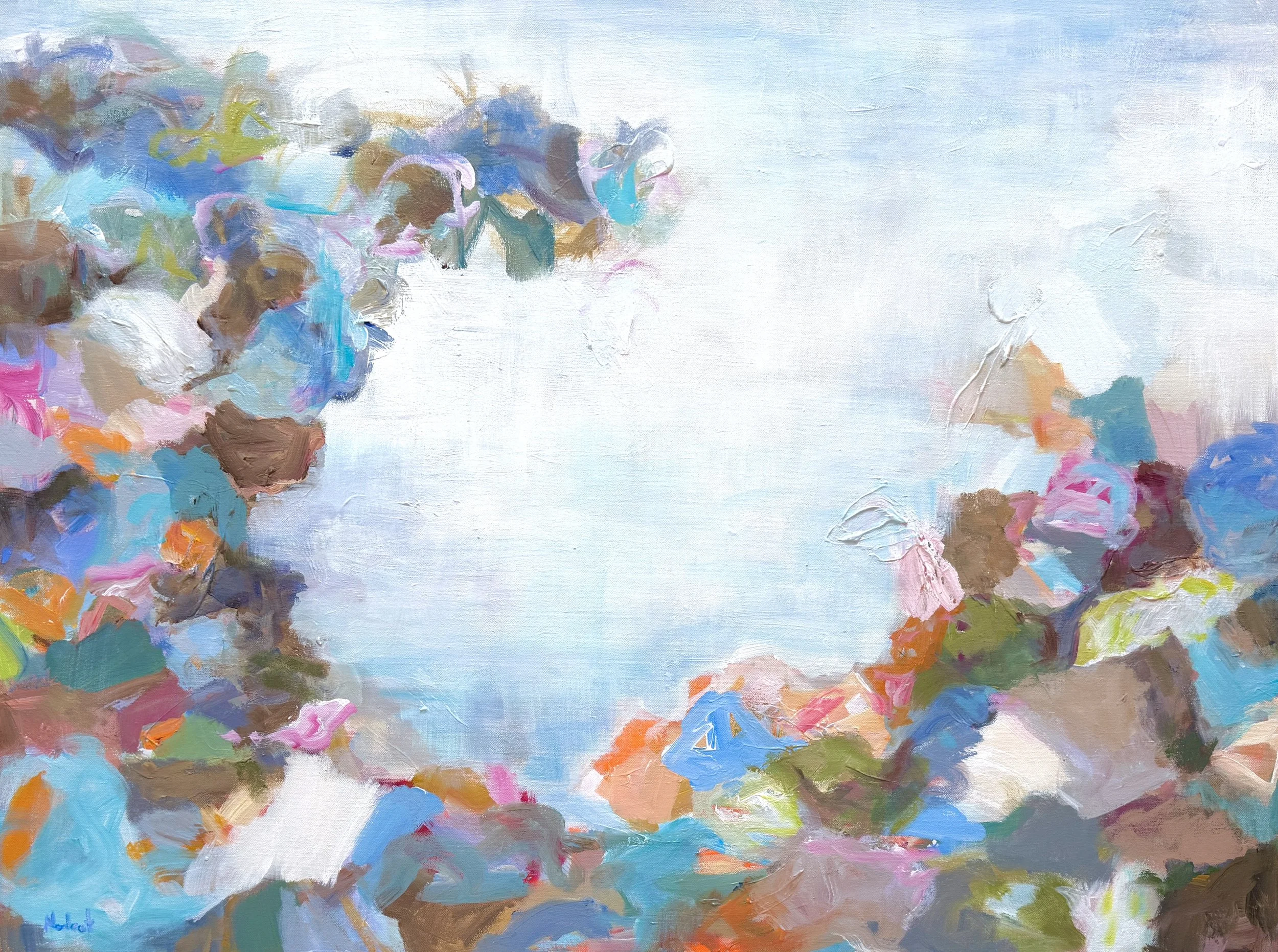  Nedret Andre,  Tail End , acrylic on canvas, 30" x 40", $3,000 