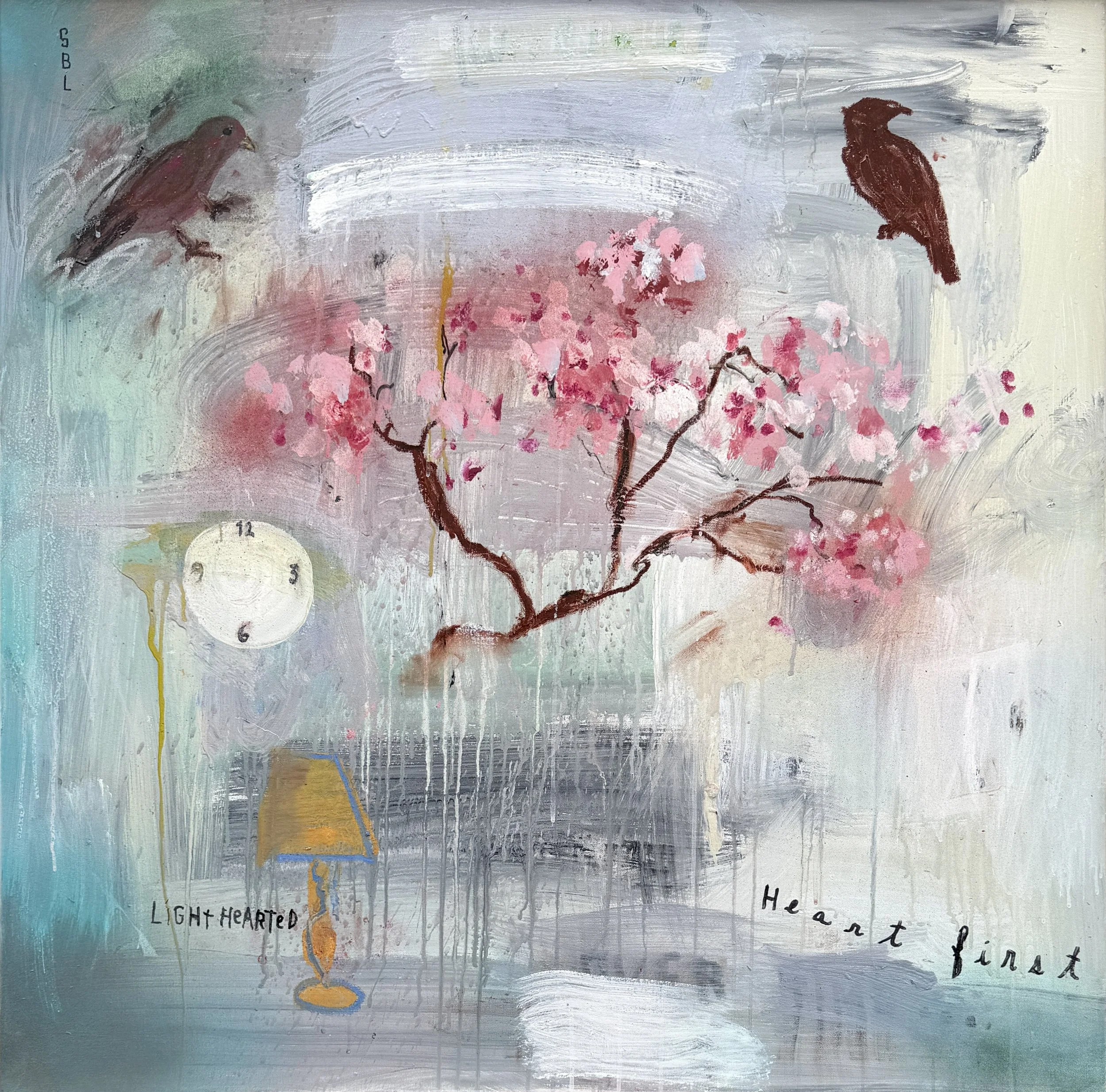  Stephanie Brody-Lederman,  Lighthearted, Together , oil and acrylic on canvas, 36" x 36", $5,800 