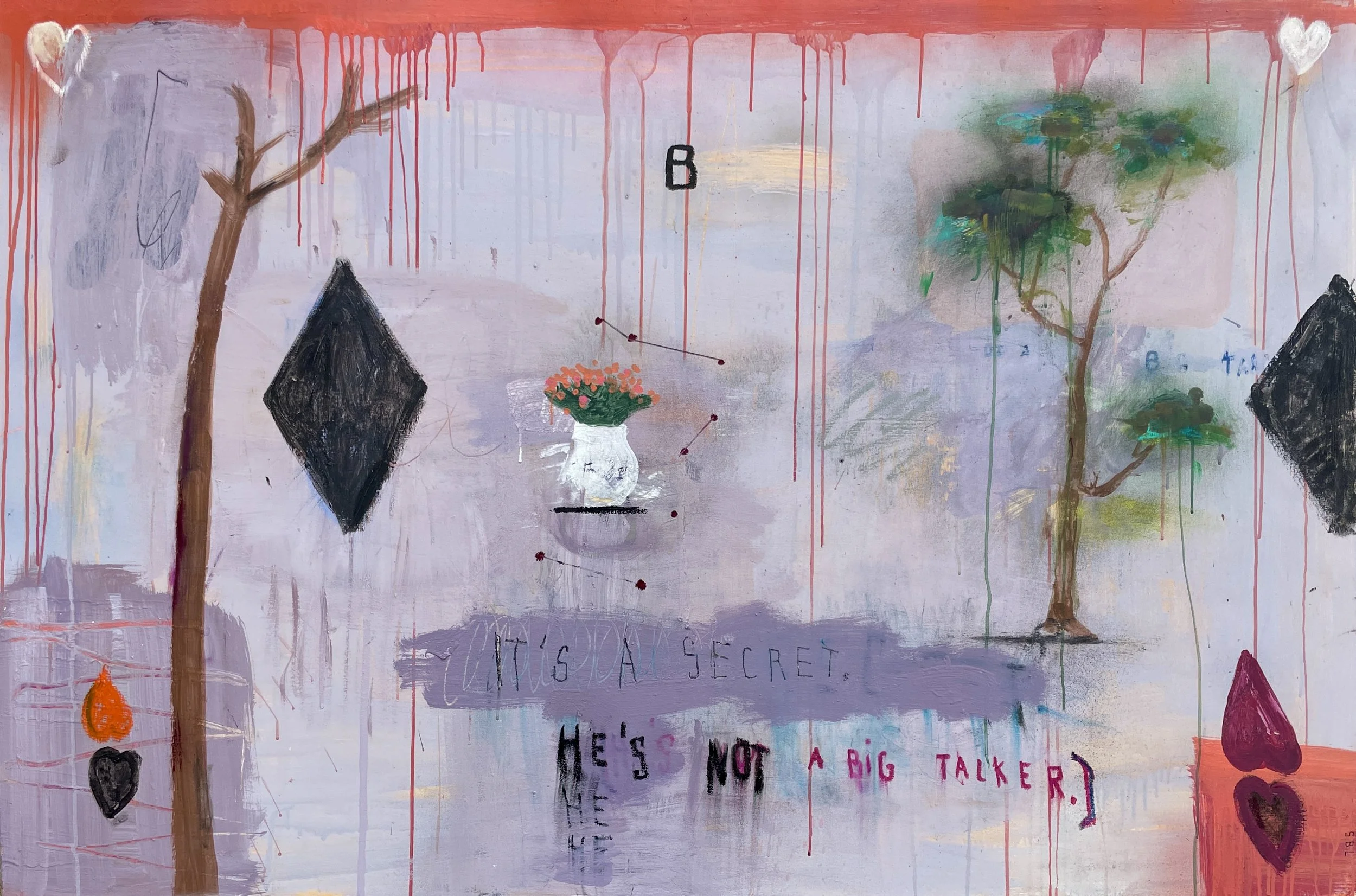 Stephanie Brody-Lederman, Playing Gin Rummy, oil, acrylic on canvas, 40%22 x 60%22, $8,500.JPG