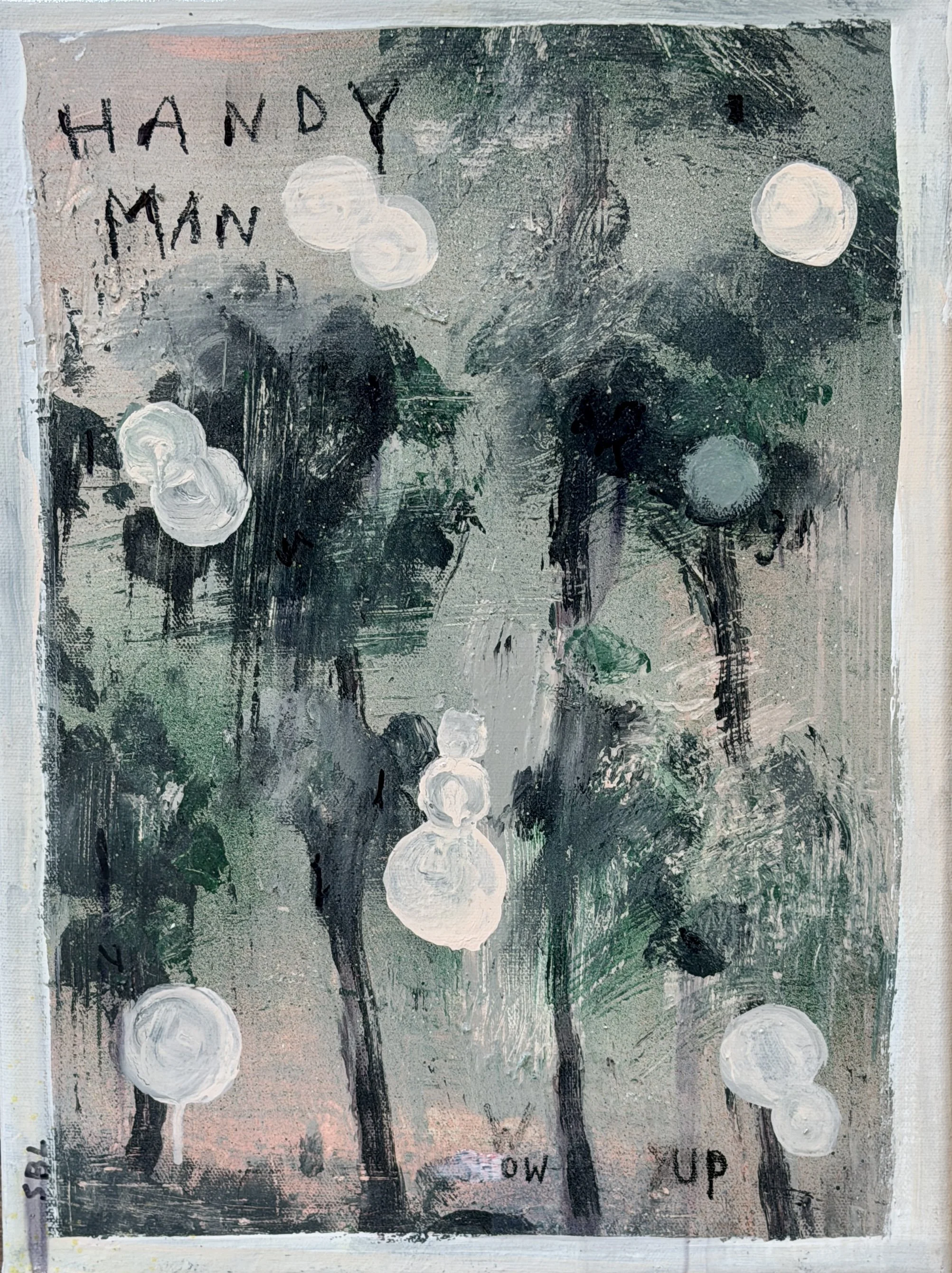  Stephanie Brody-Lederman,  Handy Man , oil, acrylic on canvas, 16" x 12", $1,600 