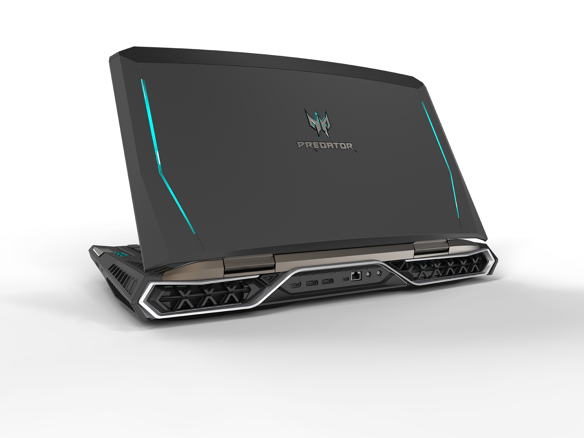 Source: Acer | Here is a look at some of the I/O on the back of the machine. 4 other USB-A ports, a deicated Microphone and Headphone Port, SD Card reader, and the Kensington Port are located on either side of machine.