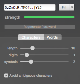 1Password's Password Generator