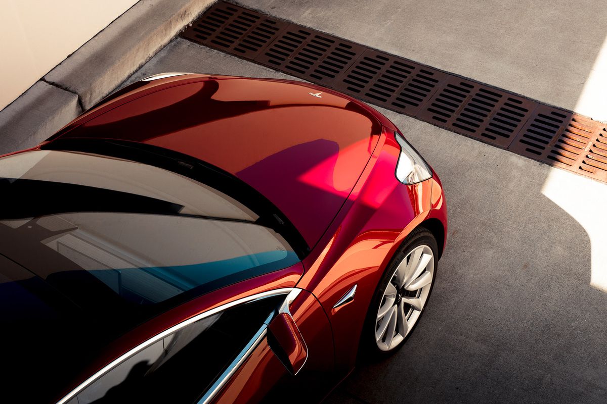 | Source: Tesla | A closer look at the Model 3's exterior.