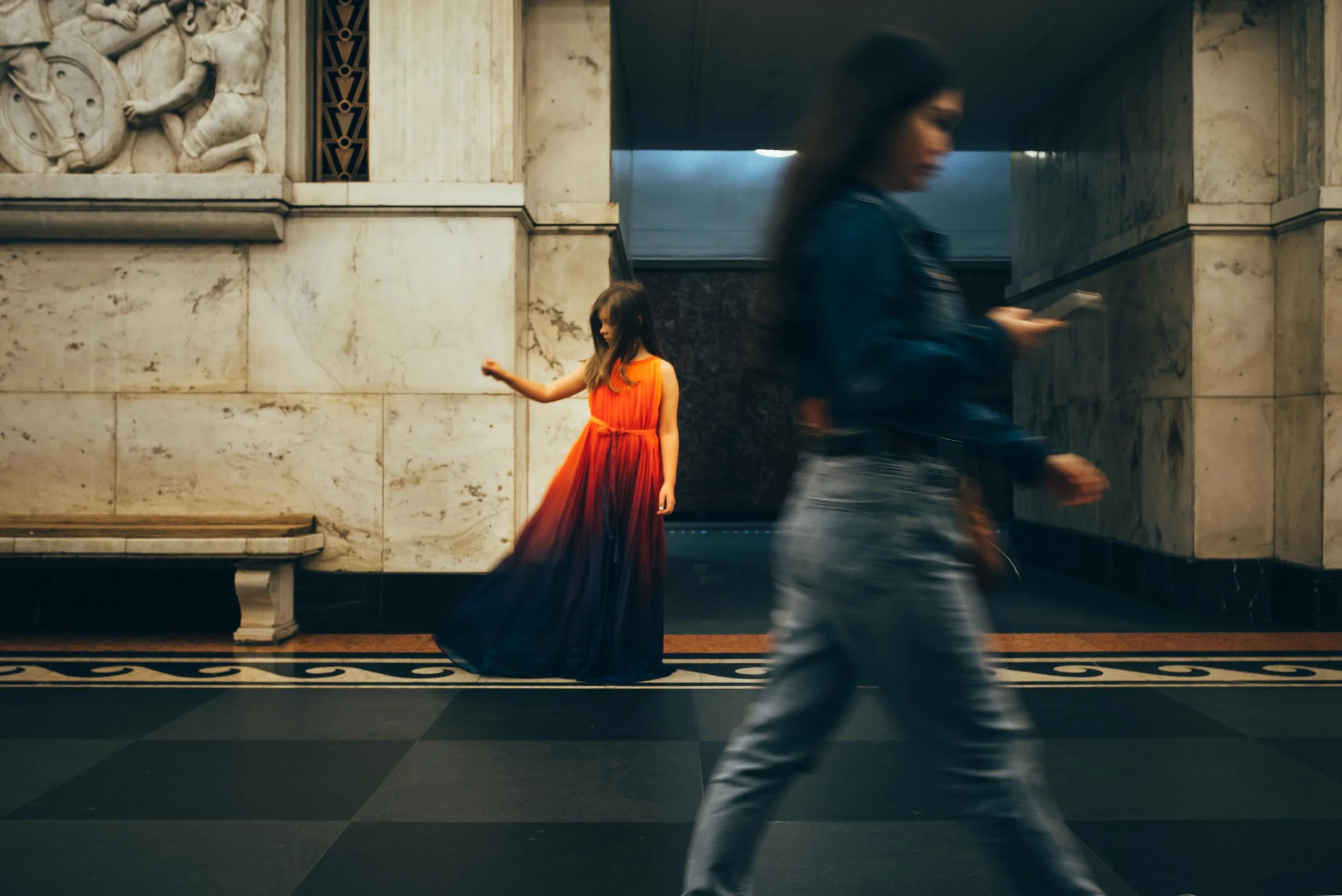 the colorful traveling dress