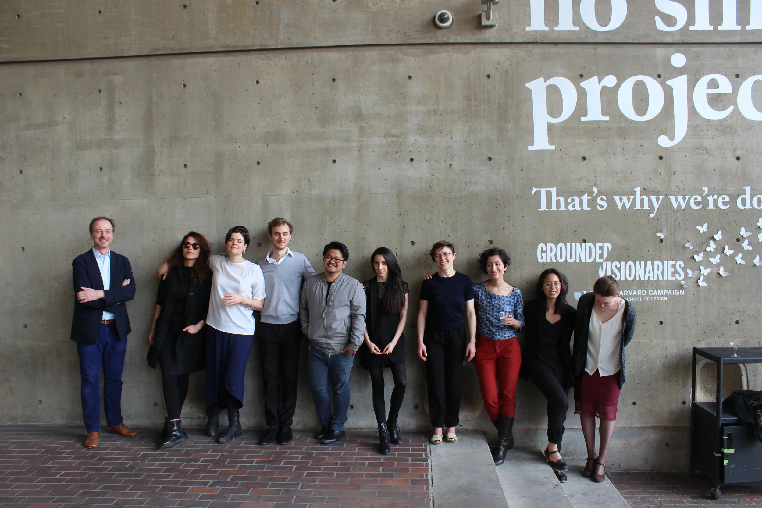 post thesis group photo with Thesis Coordinator, Gareth Doherty