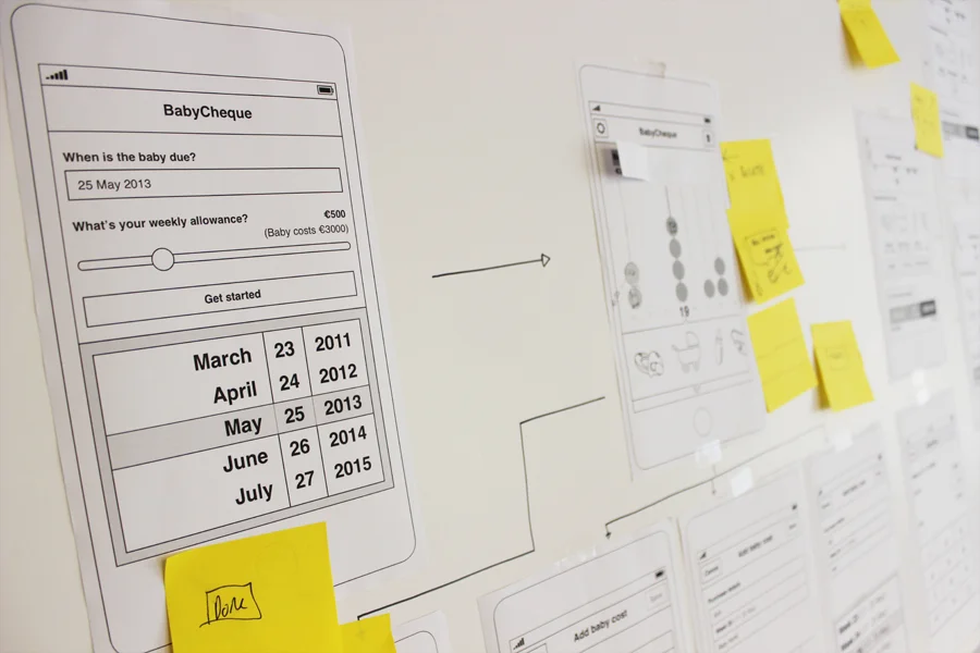 Wireframing & task flows