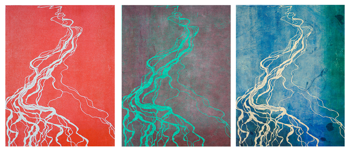 Braided River Triptych