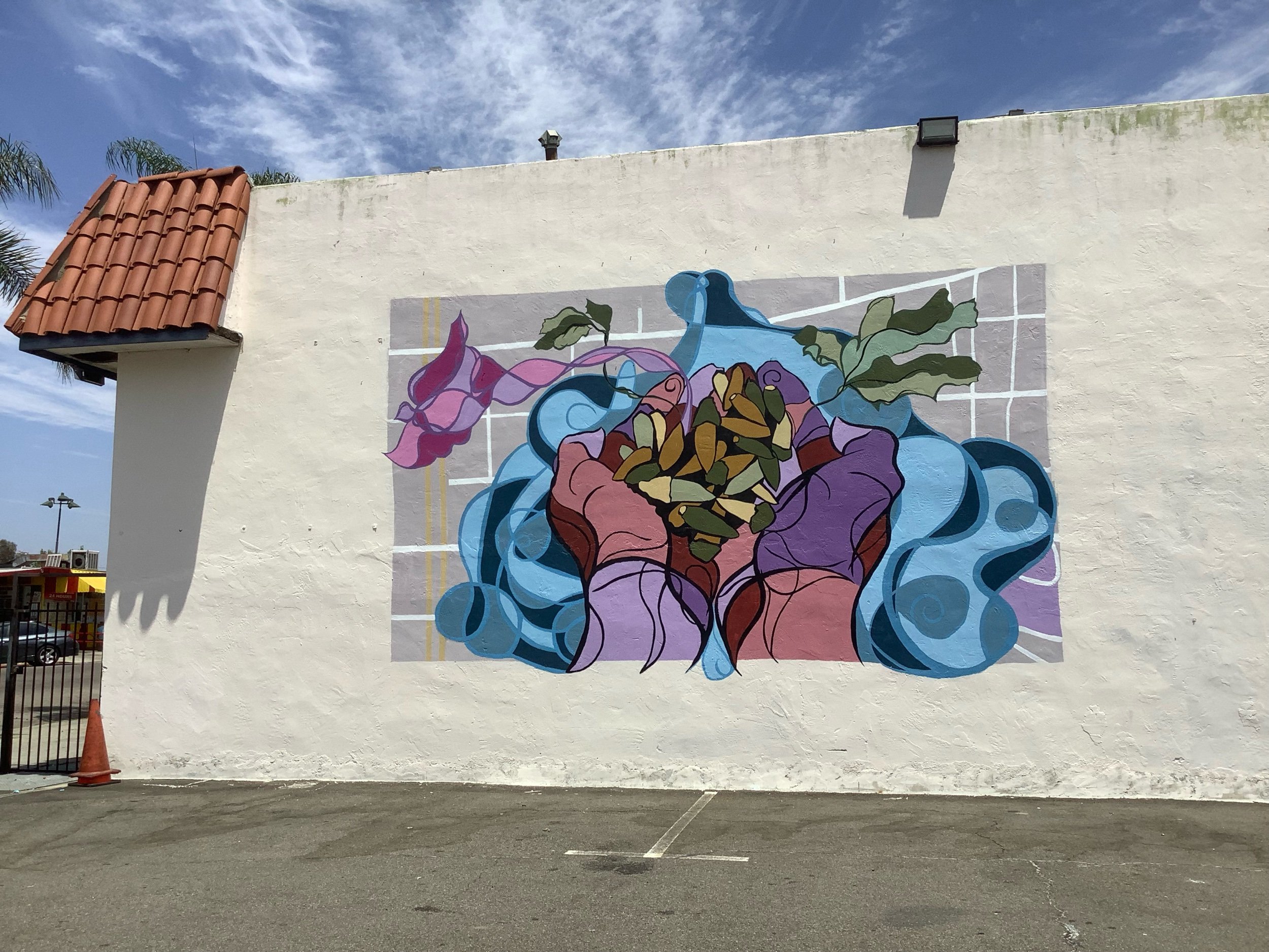 Mural celebrating local watershed for Church of the Nazarene in Mid-City