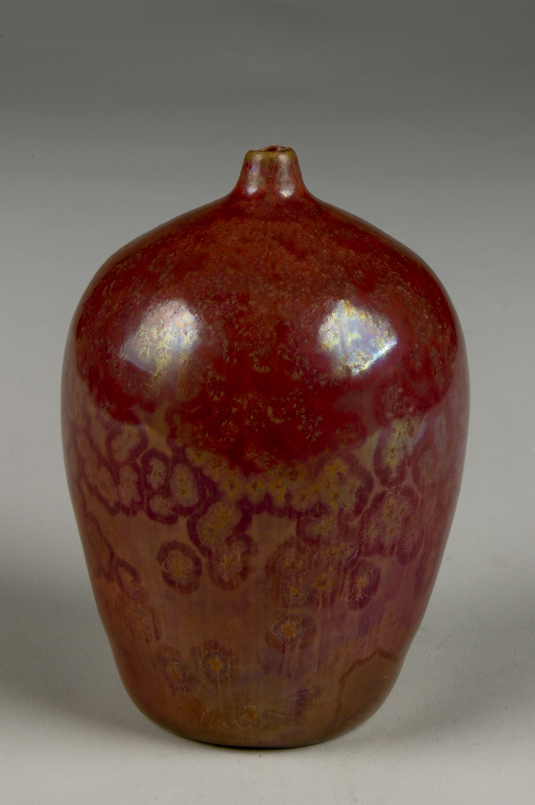 Copper Red Crystal Vase