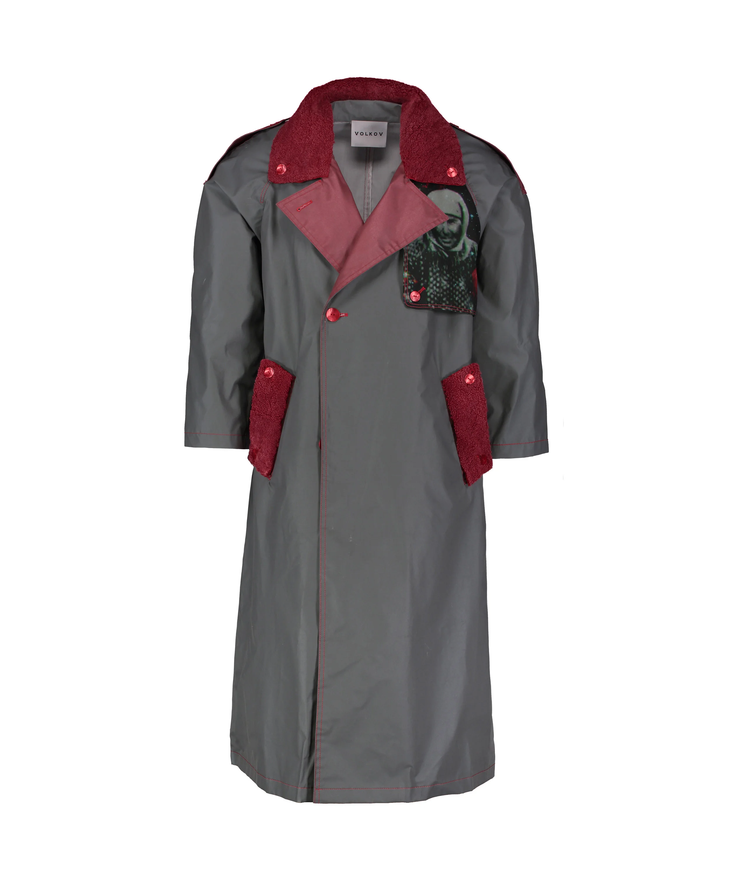 Reflective Tech Trench Coat