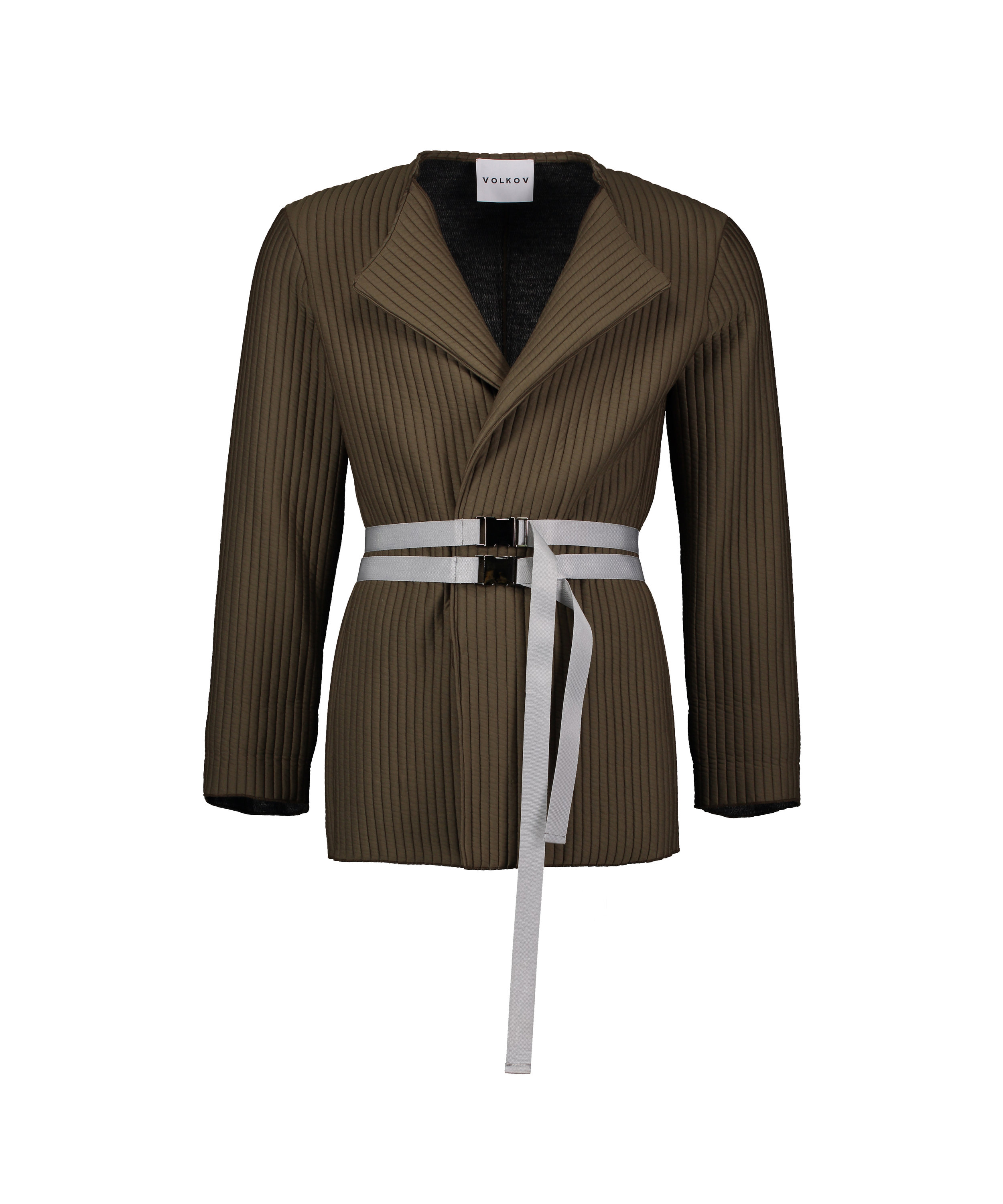 Quilted Jacket with double waist belt